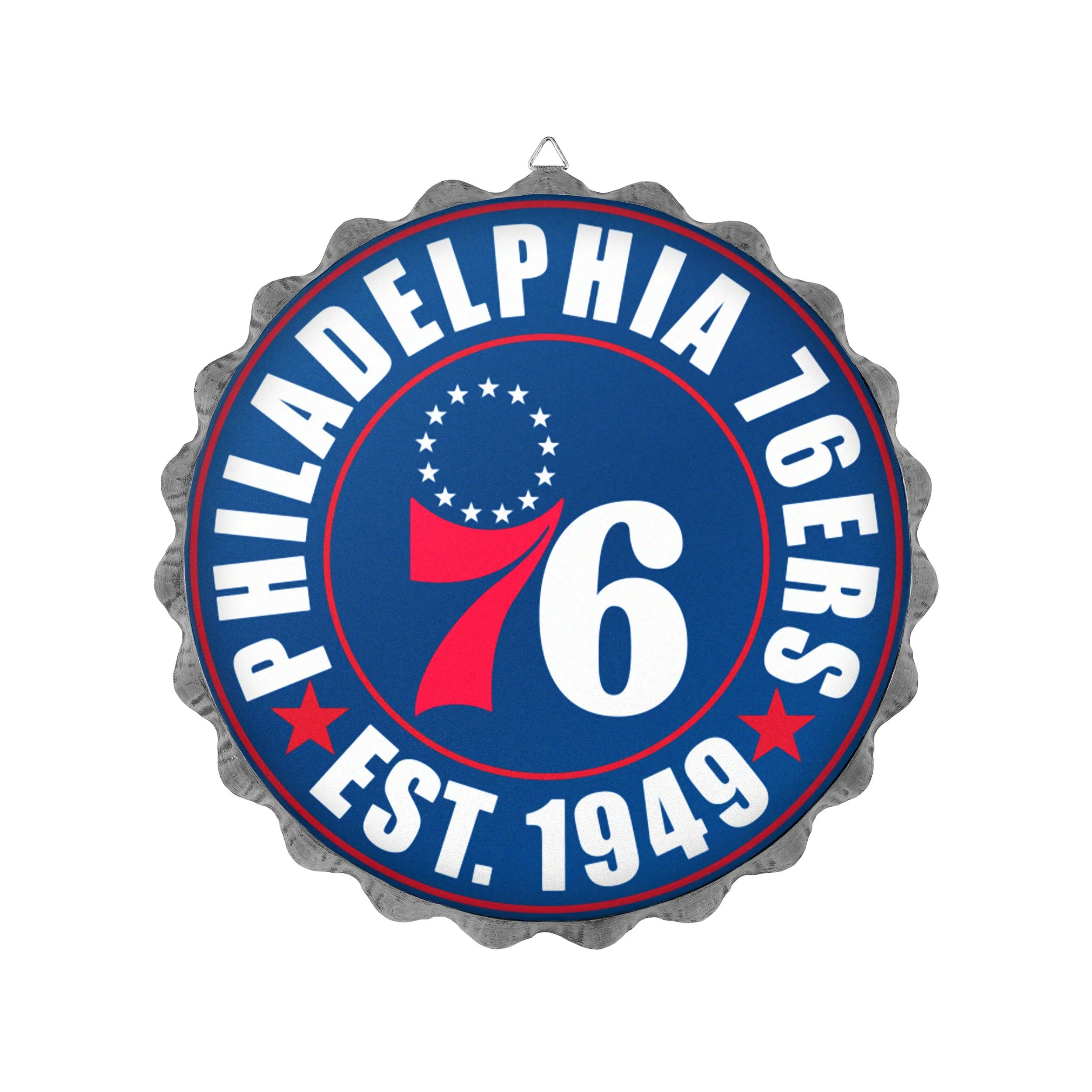Philadelphia 76ers NBA Bottle Cap Wall Sign - Image 2