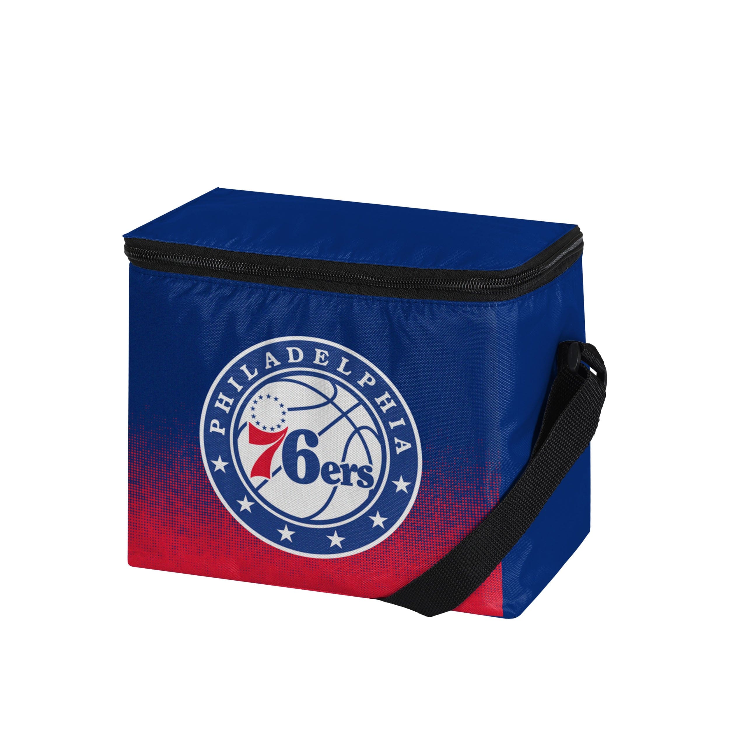 Philadelphia 76ers NBA Exclusive Big Logo Stripe 6 Pack Cooler - Image 2
