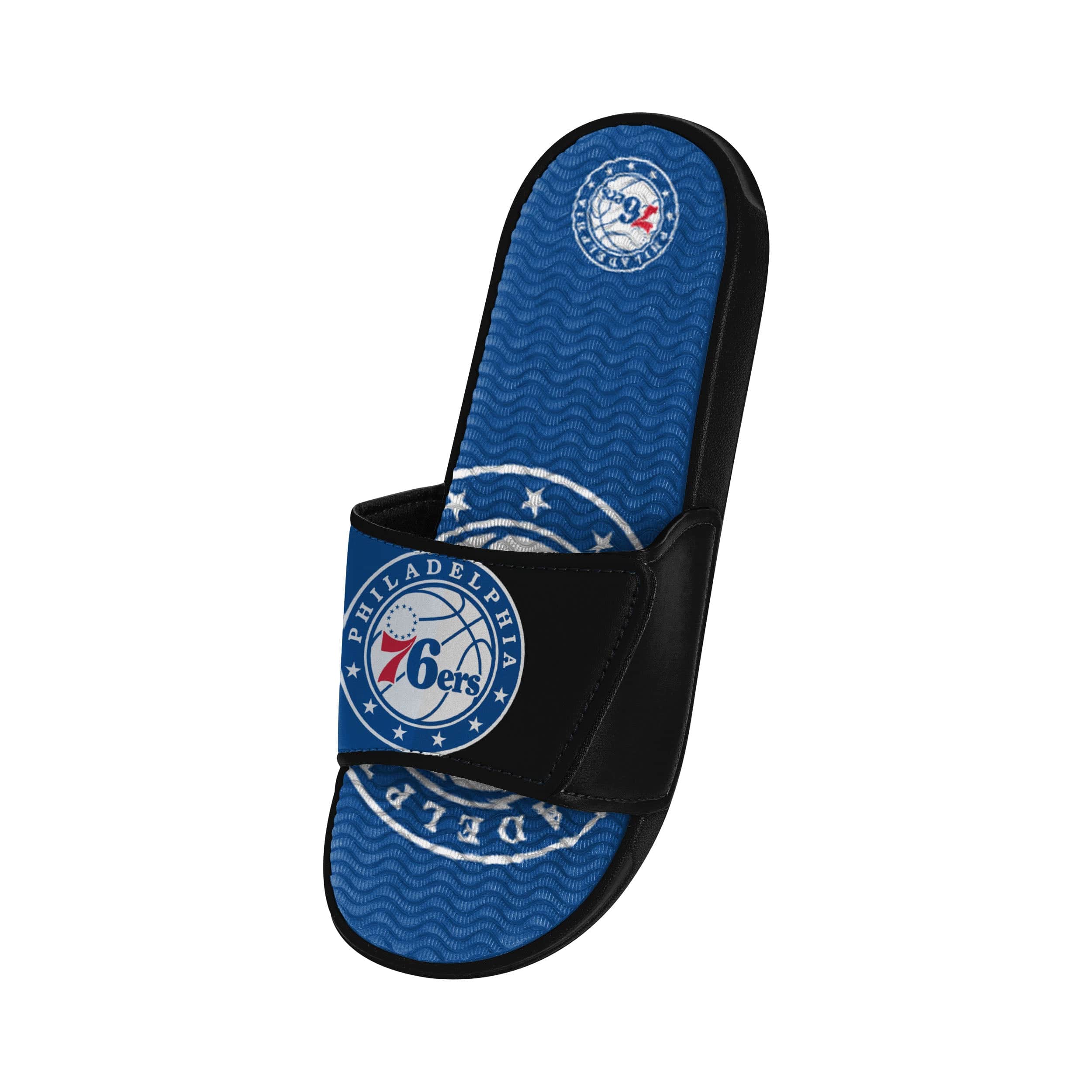 Philadelphia 76ers NBA Mens Colorblock Big Logo Gel Slides - Image 3