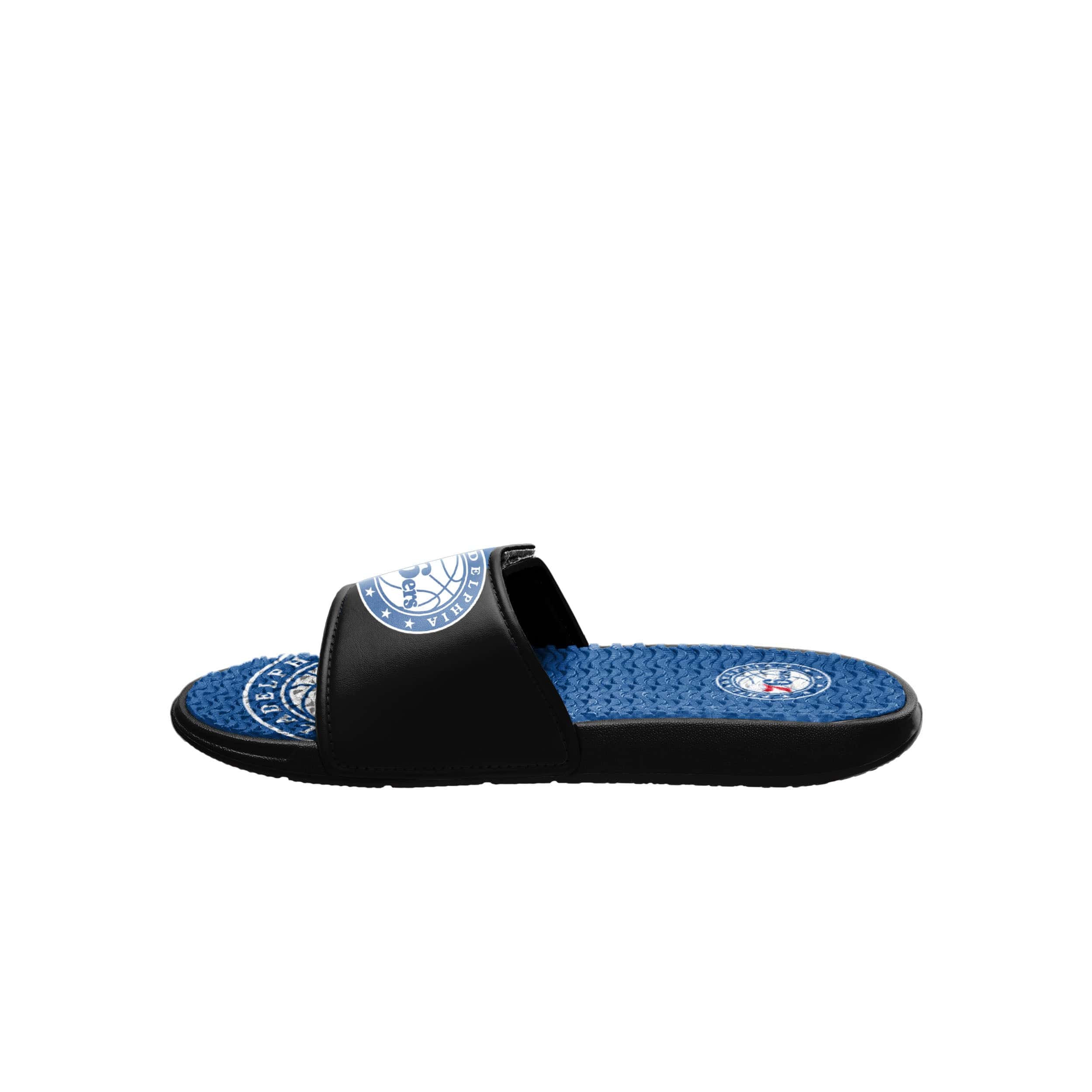 Philadelphia 76ers NBA Mens Colorblock Big Logo Gel Slides - Image 4