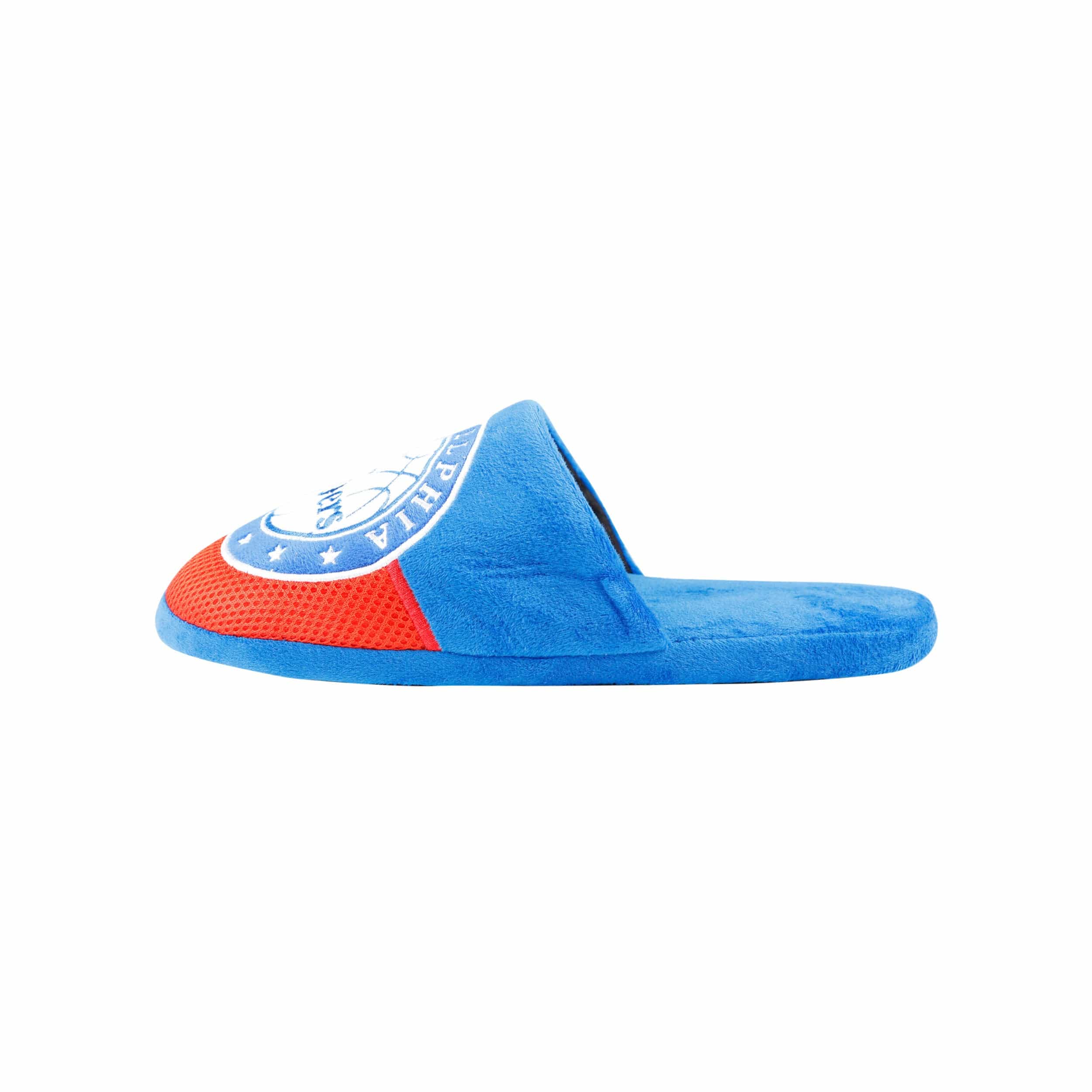 Philadelphia 76ers NBA Mens Team Logo Staycation Slippers - Image 2