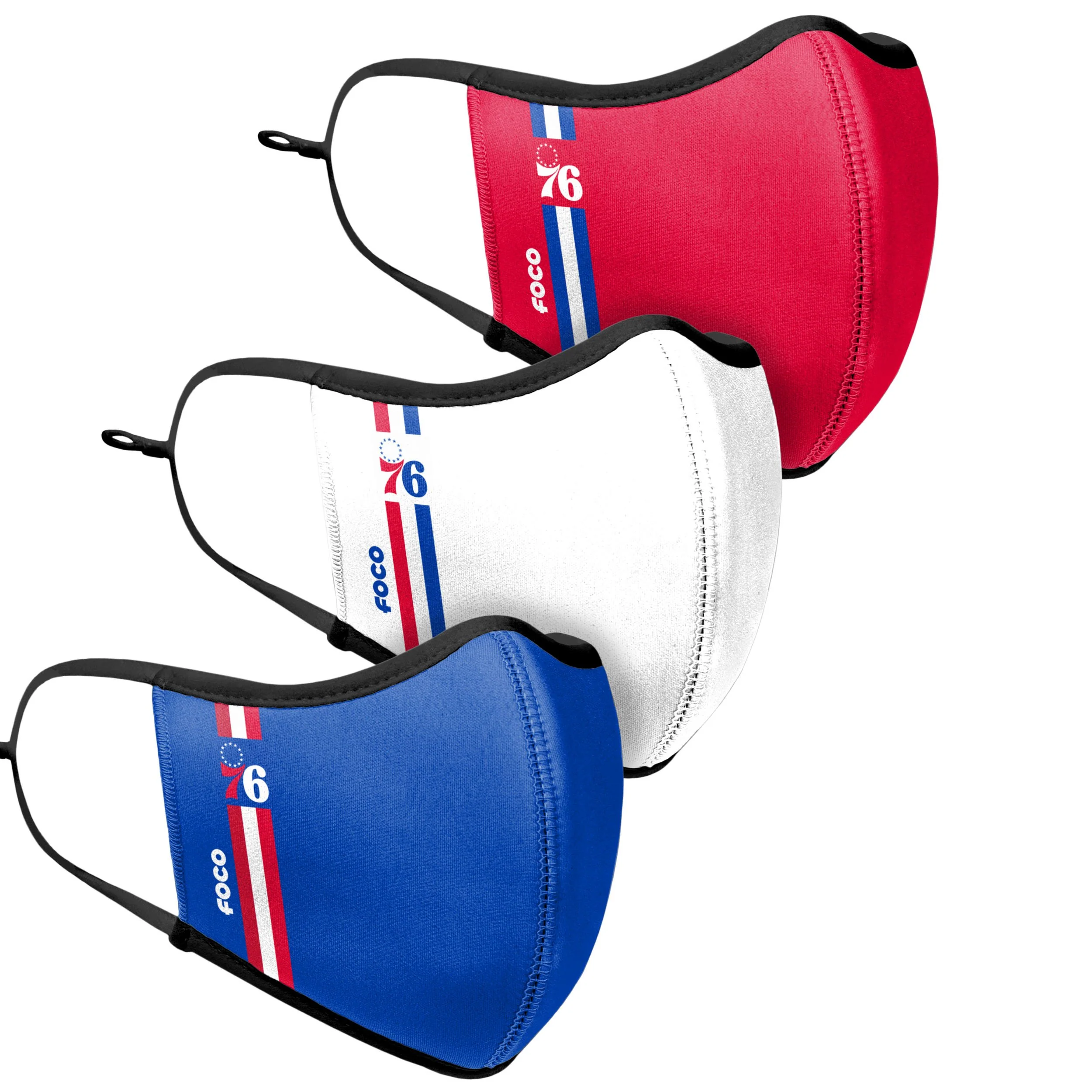 Philadelphia 76ers NBA Sport 3 Pack Face Cover - Image 3