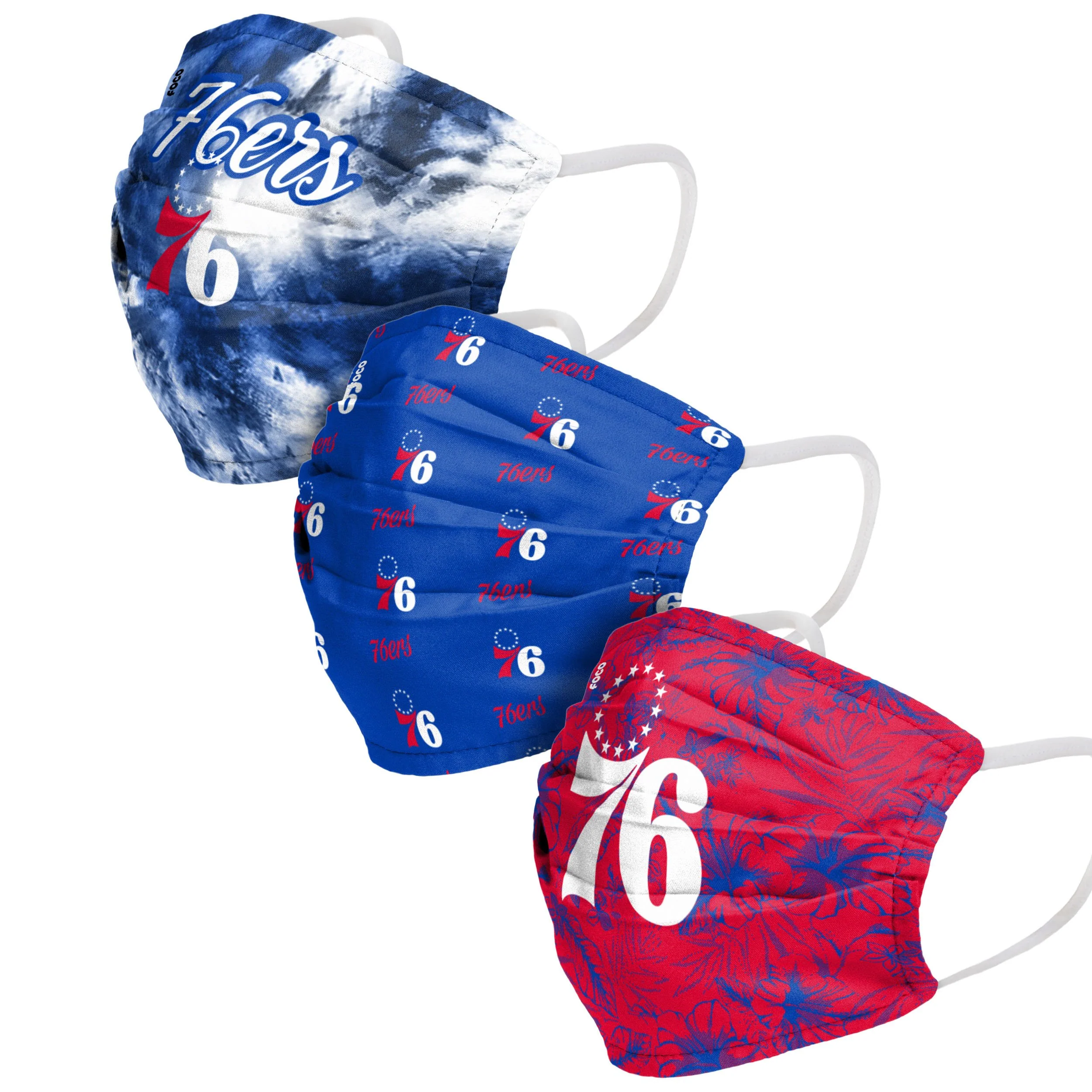 Philadelphia 76ers NBA Womens Matchday 3 Pack Face Cover