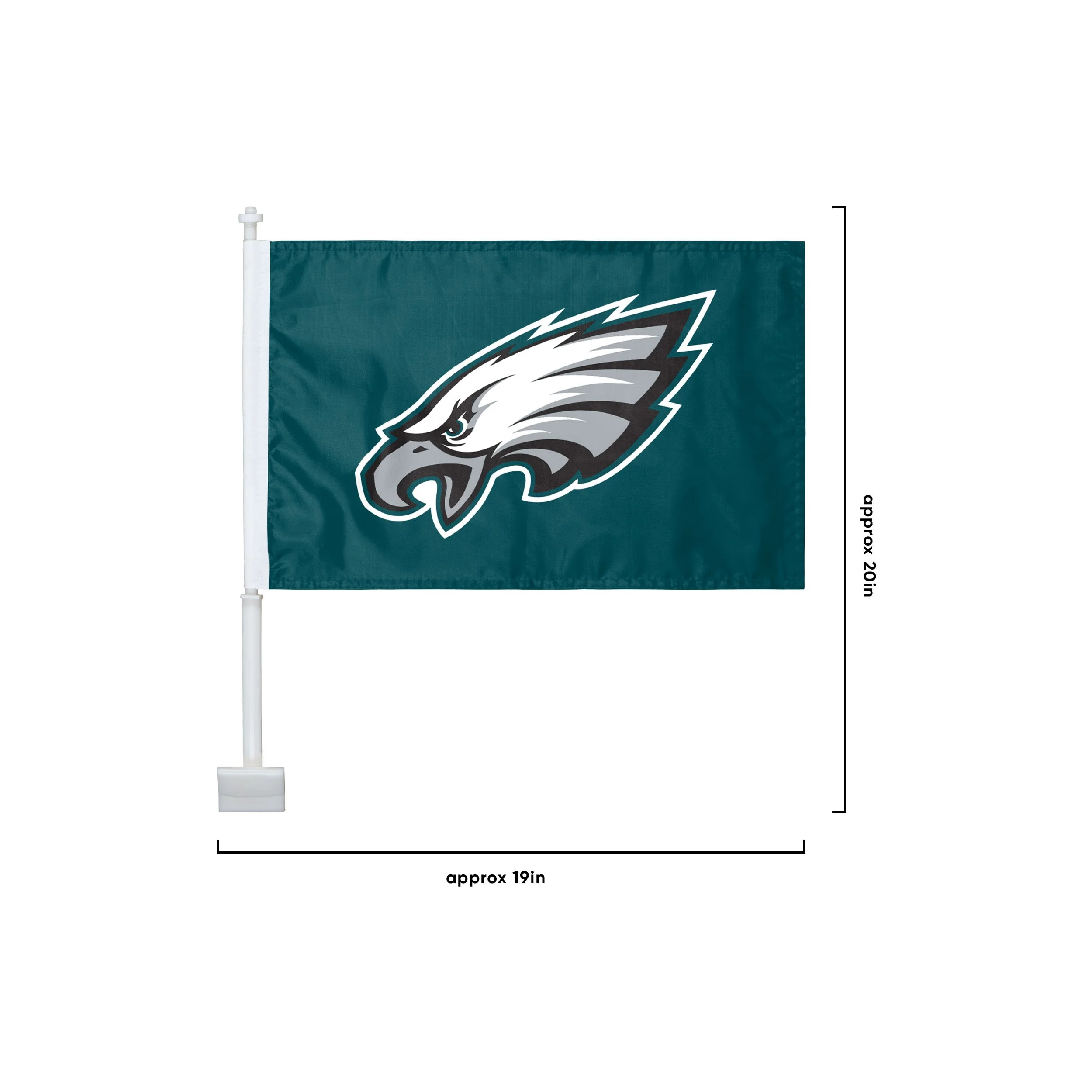 Philadelphia Eagles NFL 2 Pack Solid Car Flag - Image 3