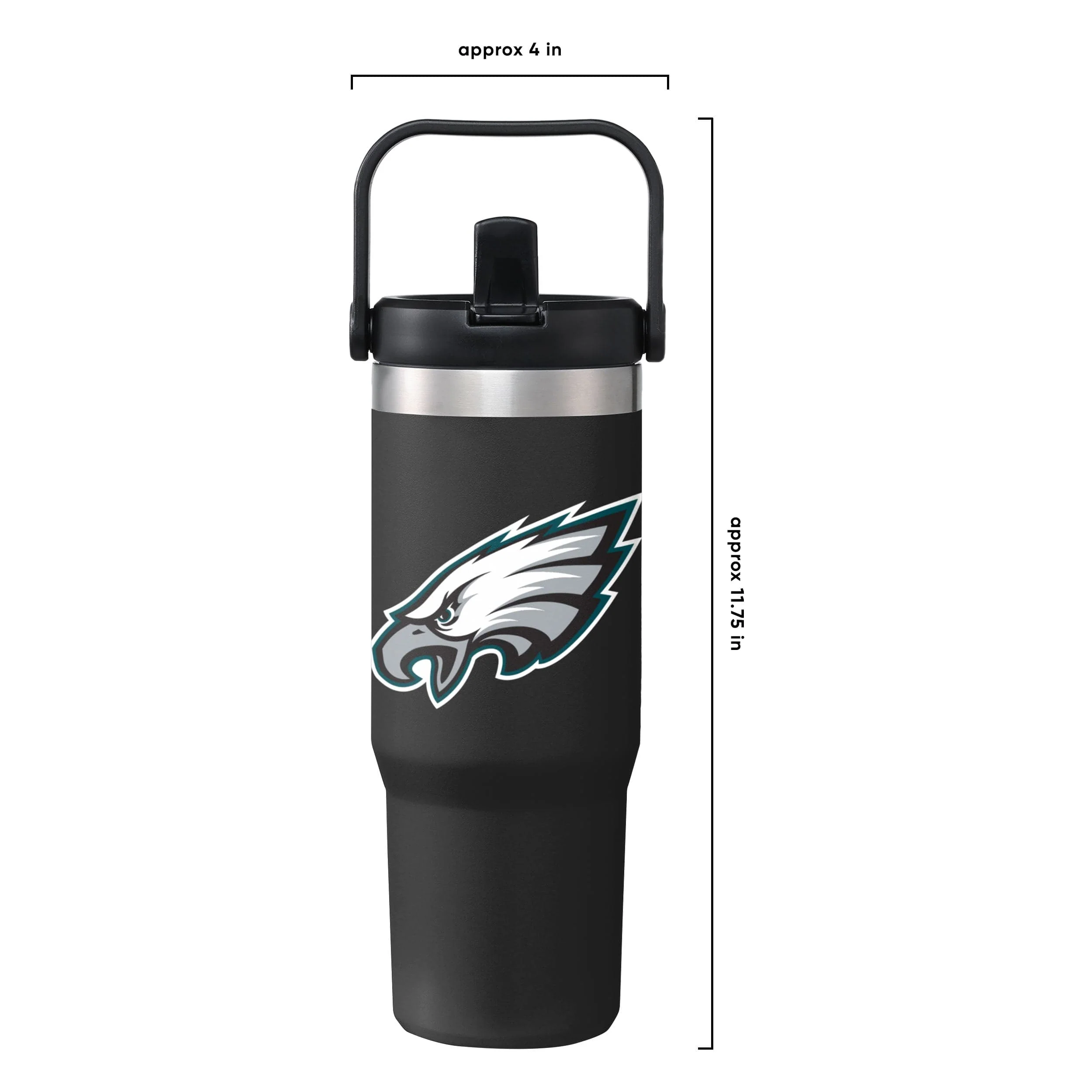 Philadelphia Eagles NFL 30 oz Straw Tumbler - Image 5