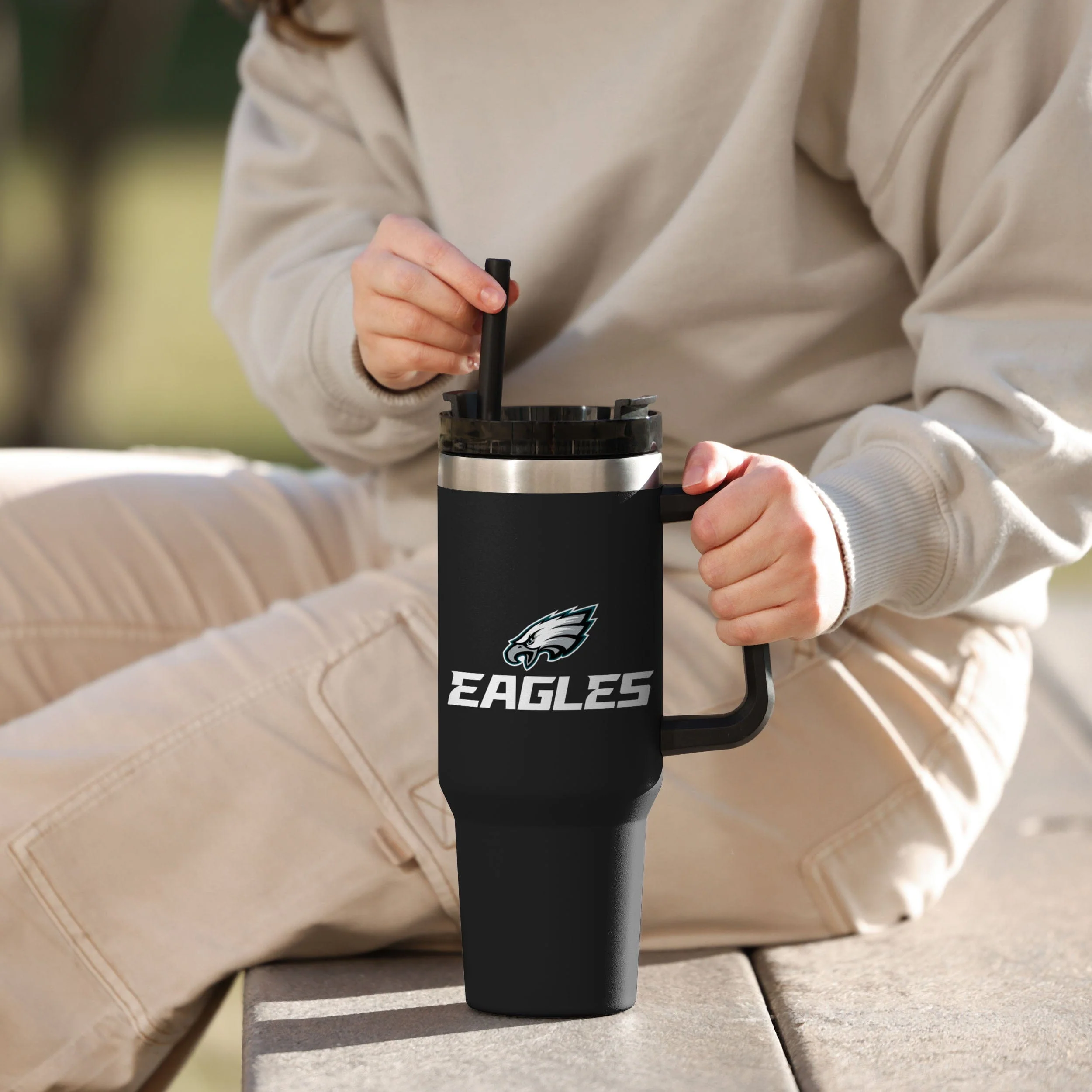 Philadelphia Eagles NFL 40 oz XL Tumbler - Image 4