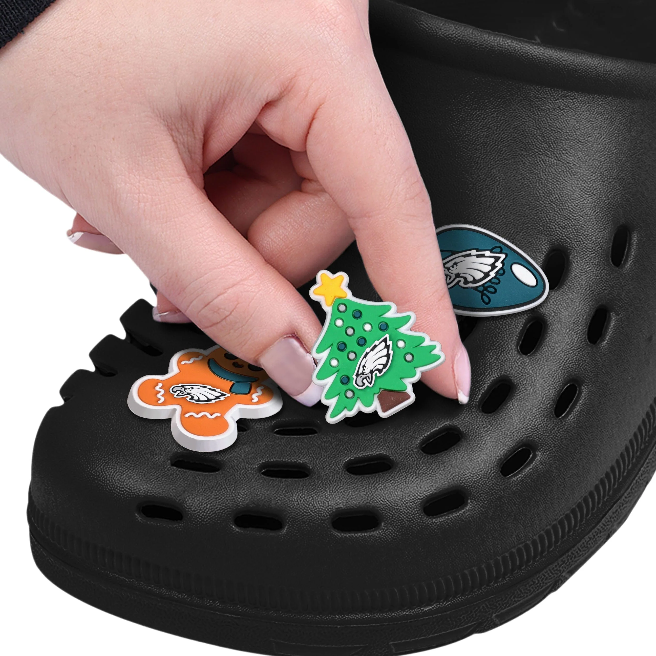Philadelphia Eagles NFL 6 Pack Holiday Team Clog Charms - Image 3