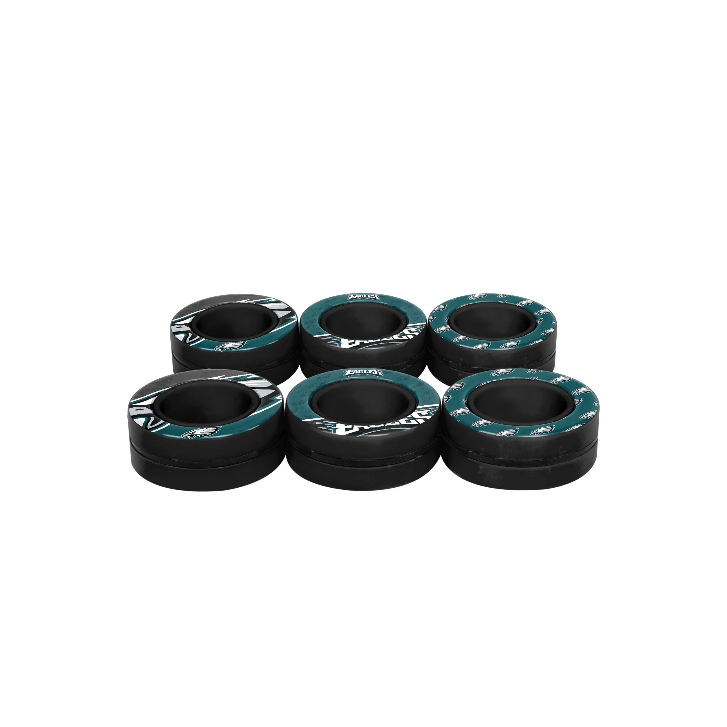 Philadelphia Eagles NFL 6 Pack Magnetic Finger Rings - Image 3
