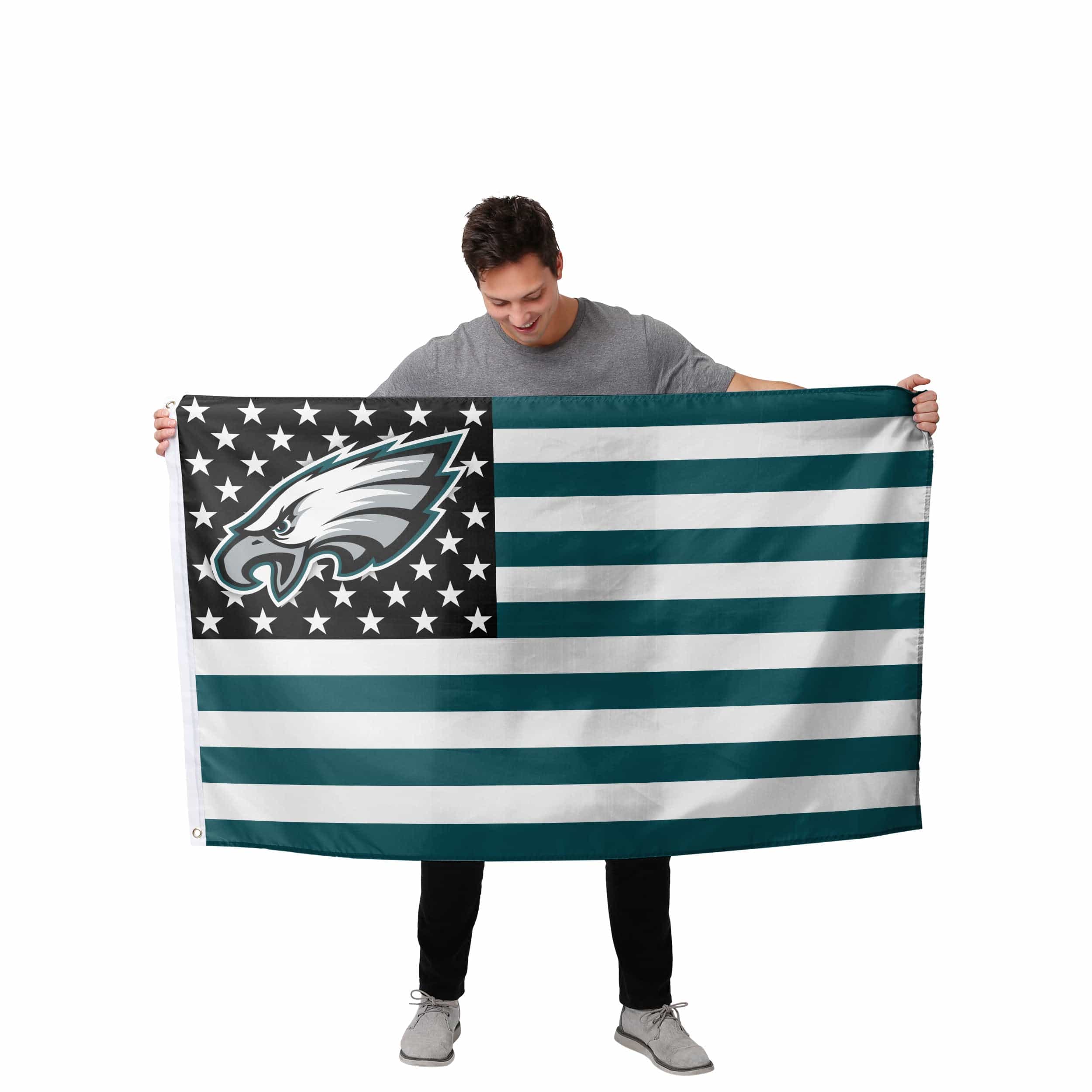 Philadelphia Eagles NFL American Stars Horizontal Flag - Image 2