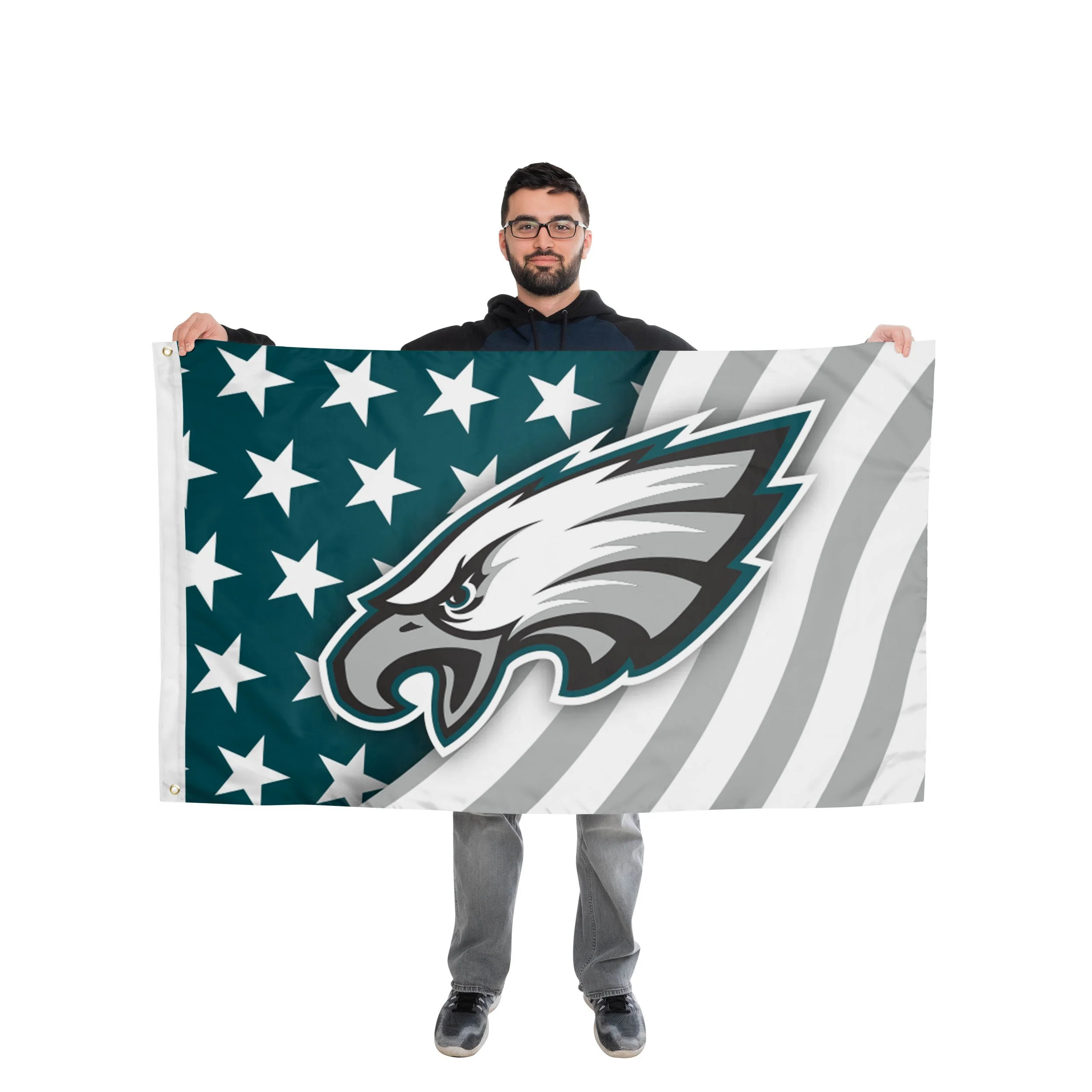 Philadelphia Eagles NFL Americana Horizontal Flag - Image 2