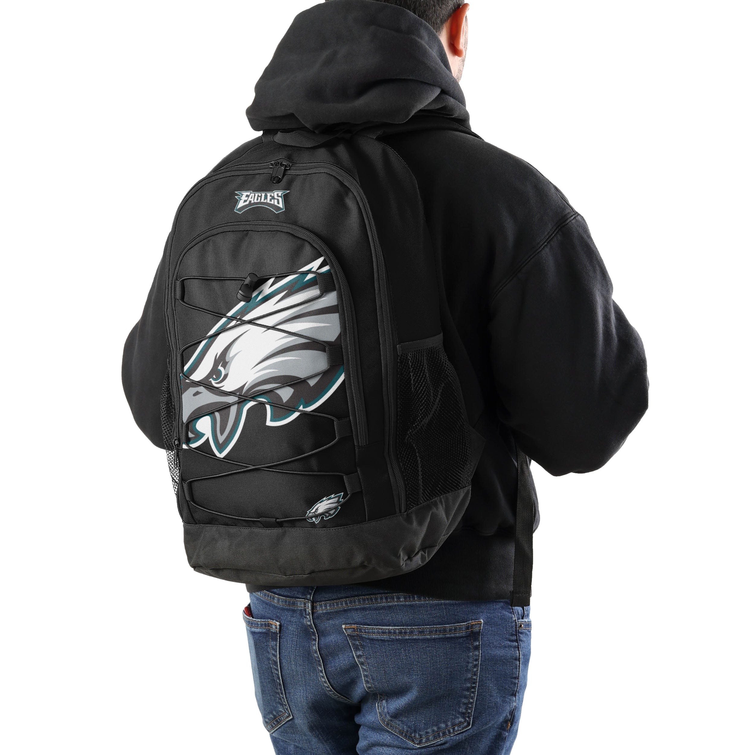 Philadelphia Eagles NFL Big Logo Bungee Backpack - Image 4