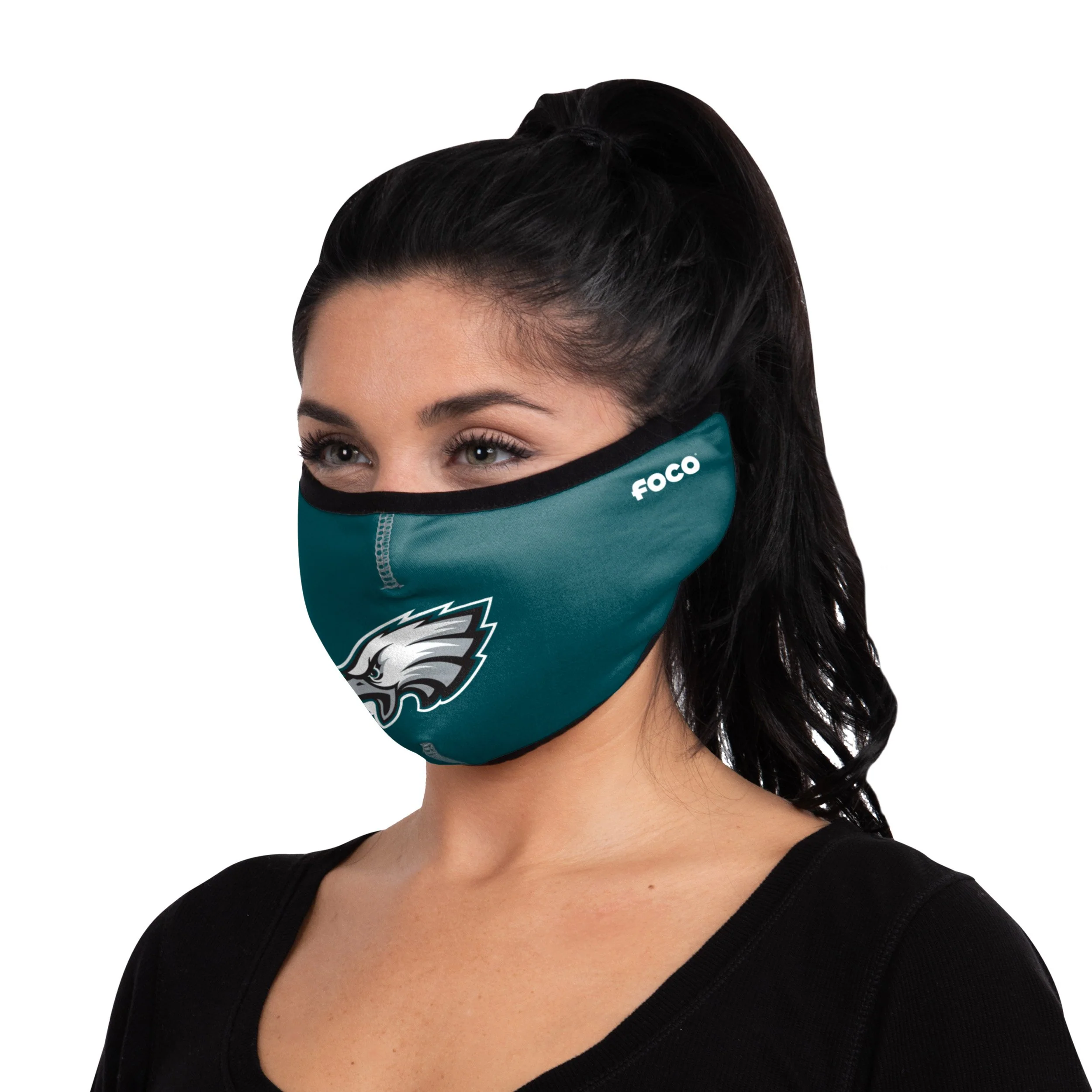 Philadelphia Eagles NFL Big Logo Earband Face Cover - Image 2