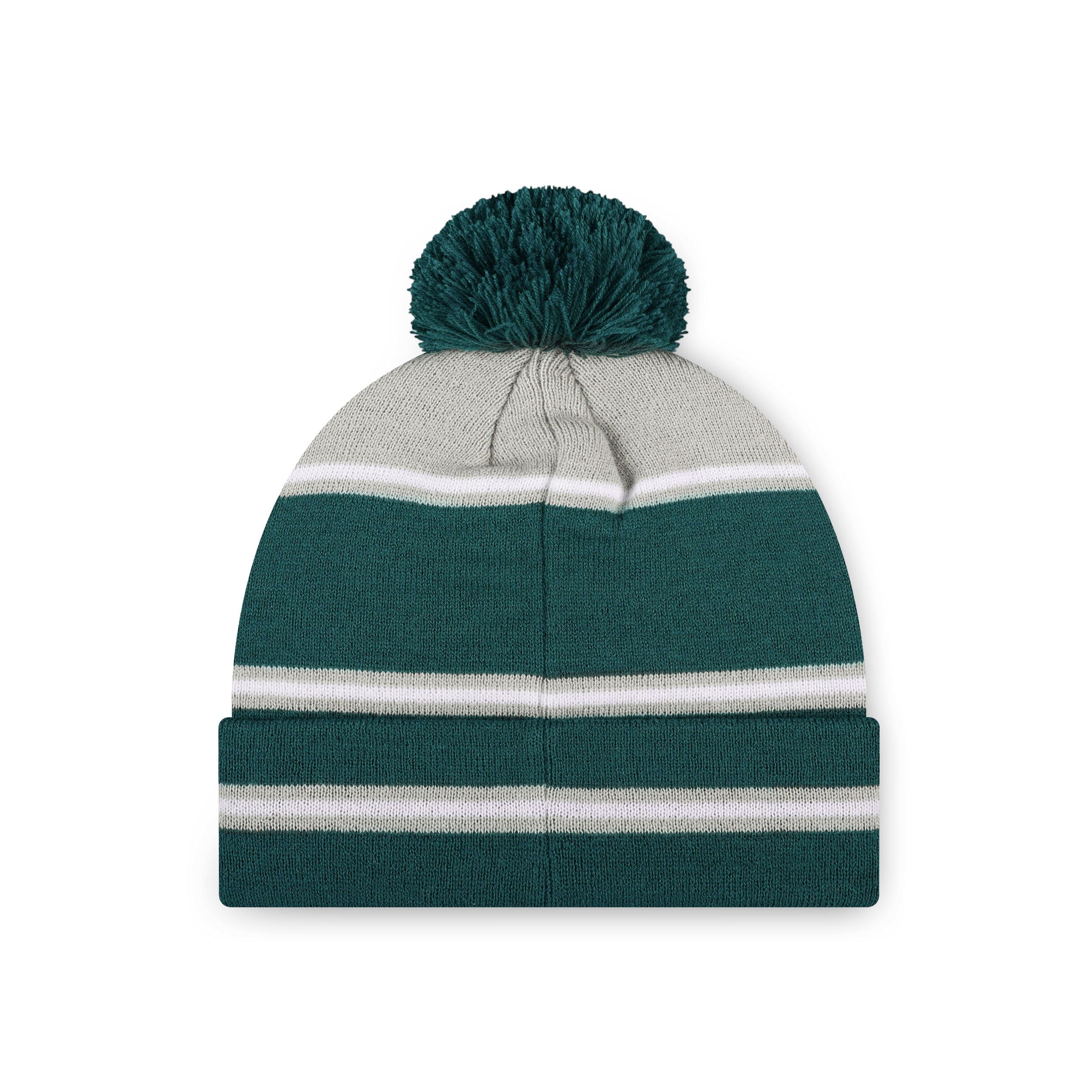 Philadelphia Eagles NFL Big Wordmark Stripe Pom Beanie - Image 2