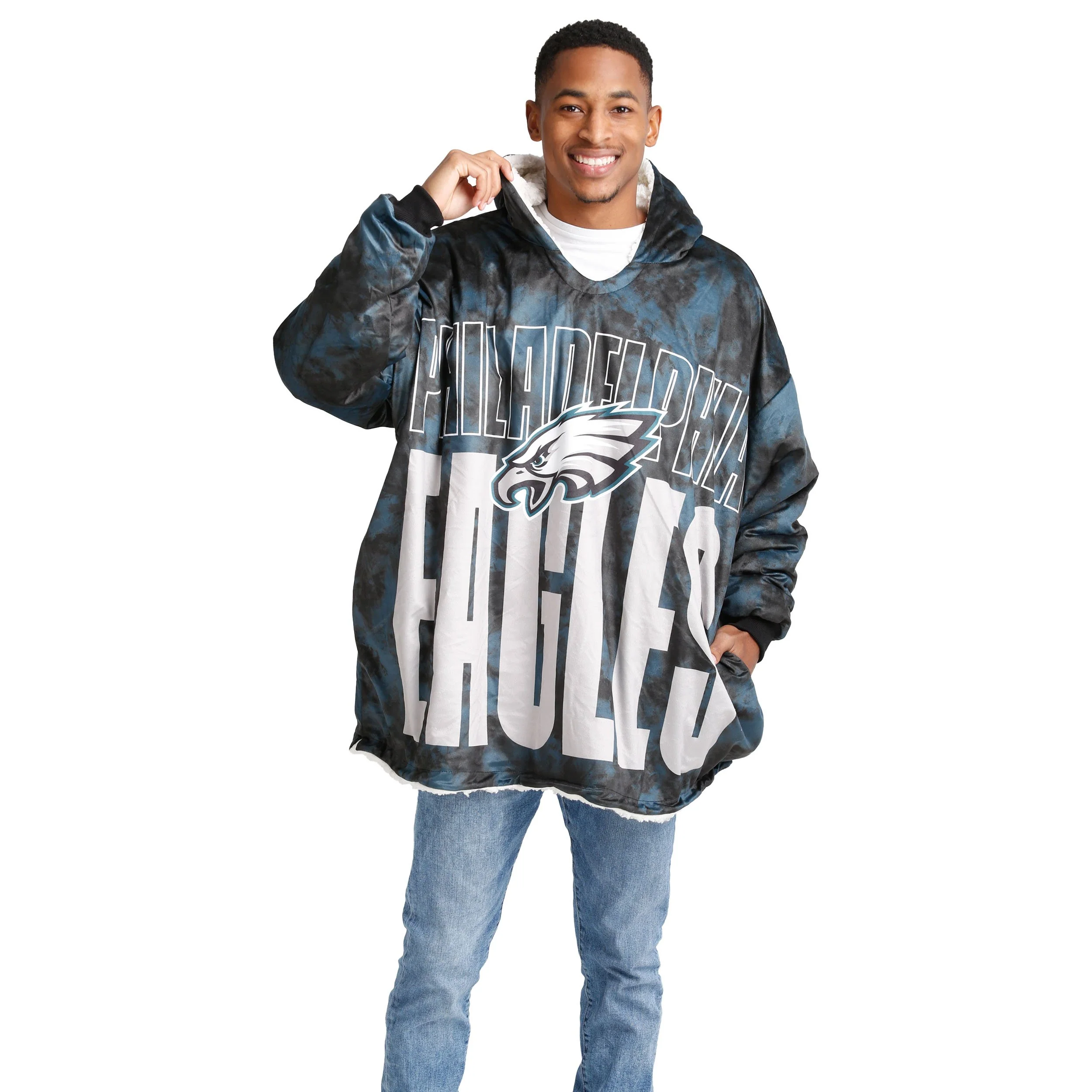 Philadelphia Eagles NFL Bold Logo Camo Hoodeez - Image 3