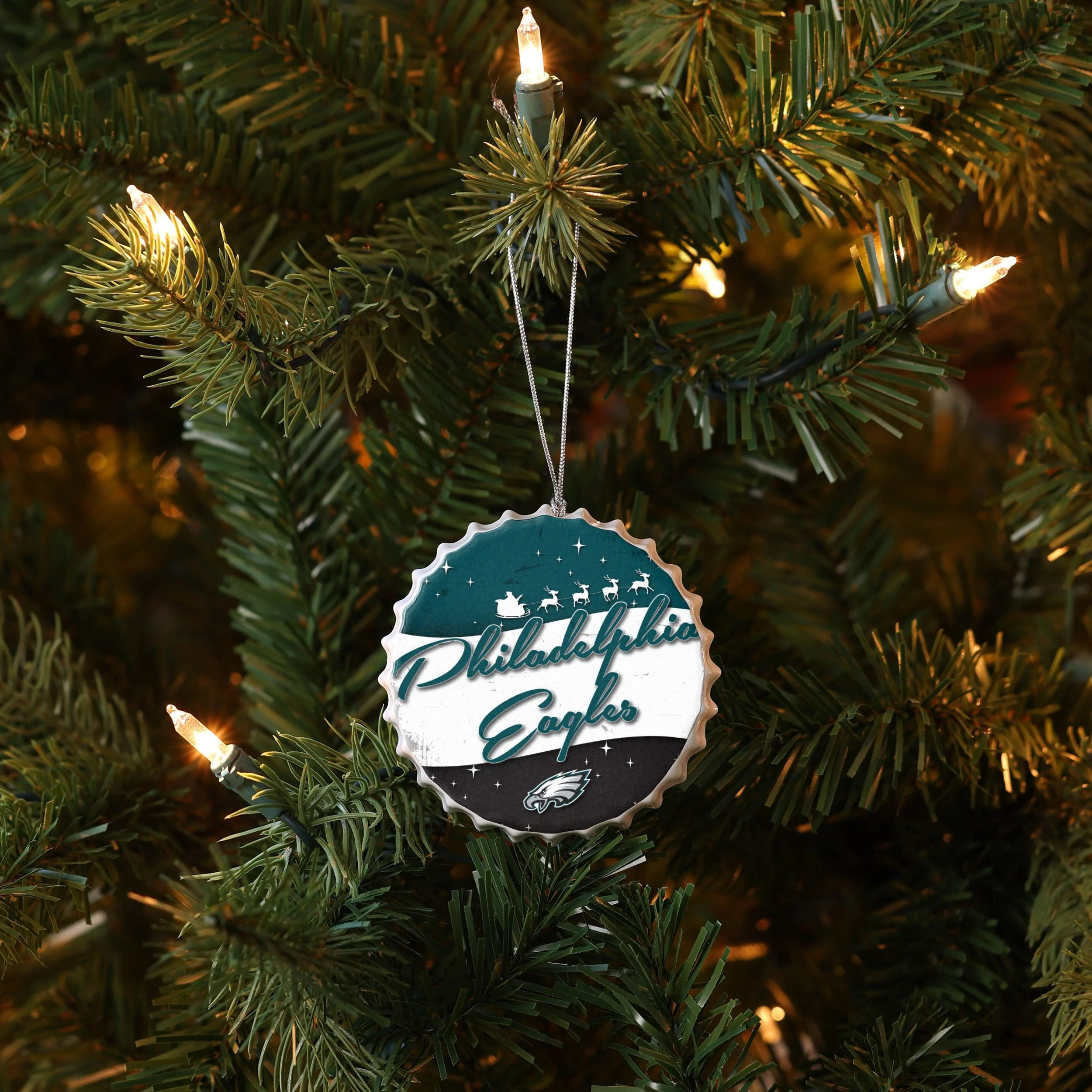 Philadelphia Eagles NFL Bottlecap Sign Ornament - Image 3