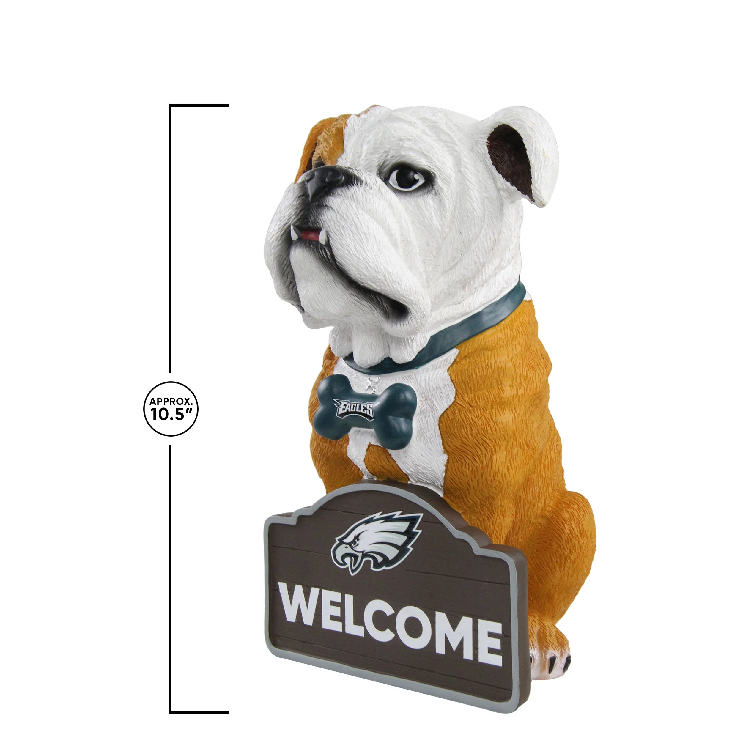 Philadelphia Eagles NFL Bulldog Statue - Image 2
