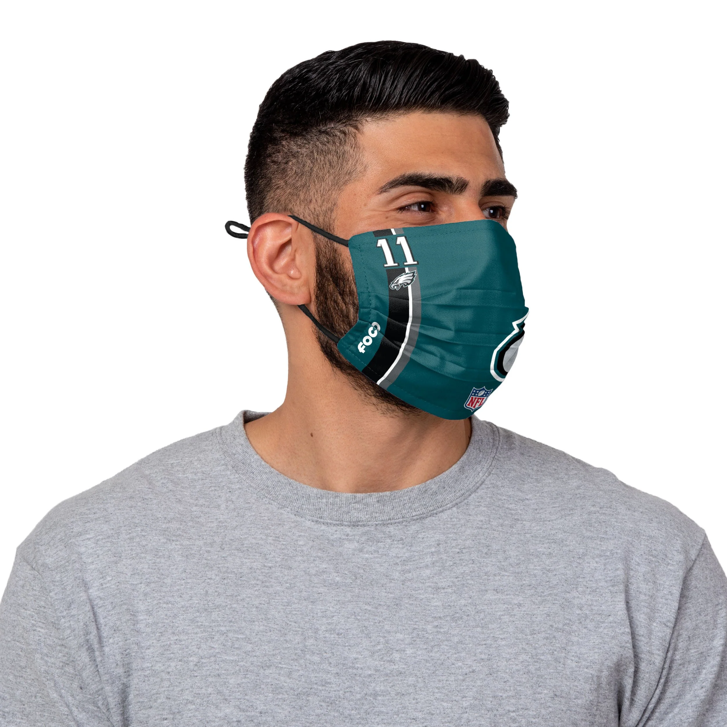 Philadelphia Eagles NFL Carson Wentz On-Field Sideline Logo Face Cover - Image 2