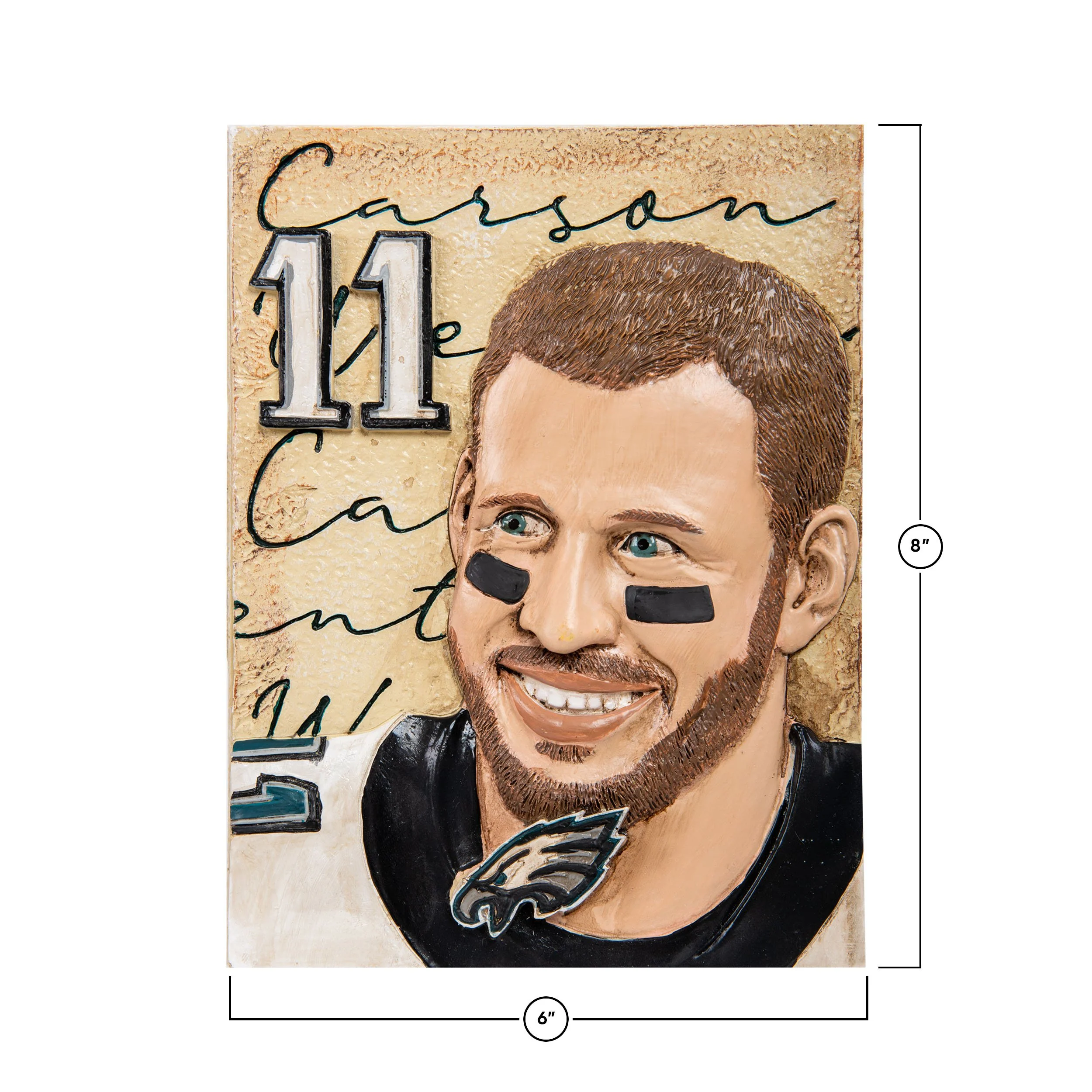 Philadelphia Eagles NFL Carson Wentz Player Wall Plaque - Image 3
