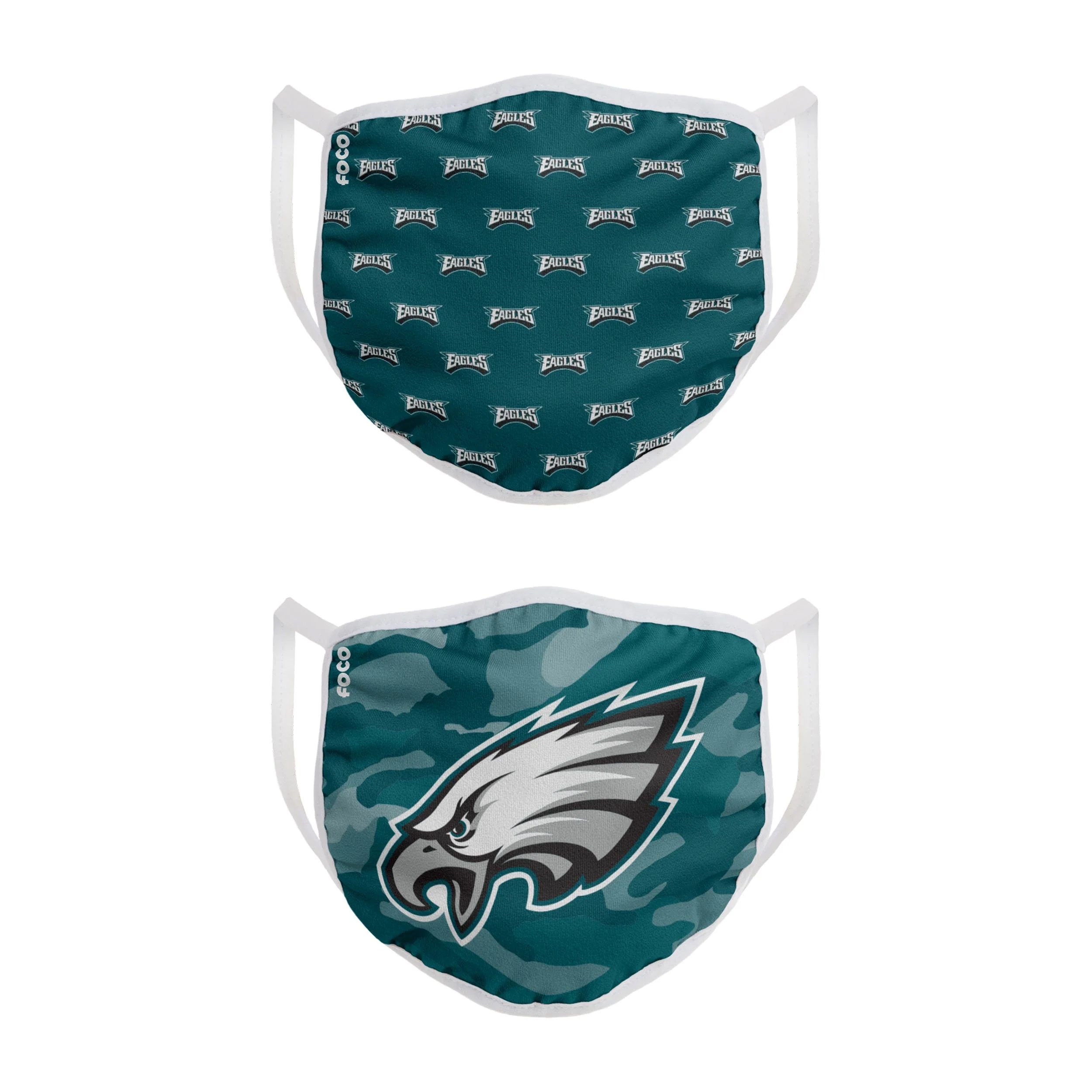 Philadelphia Eagles NFL Clutch 2 Pack Face Cover