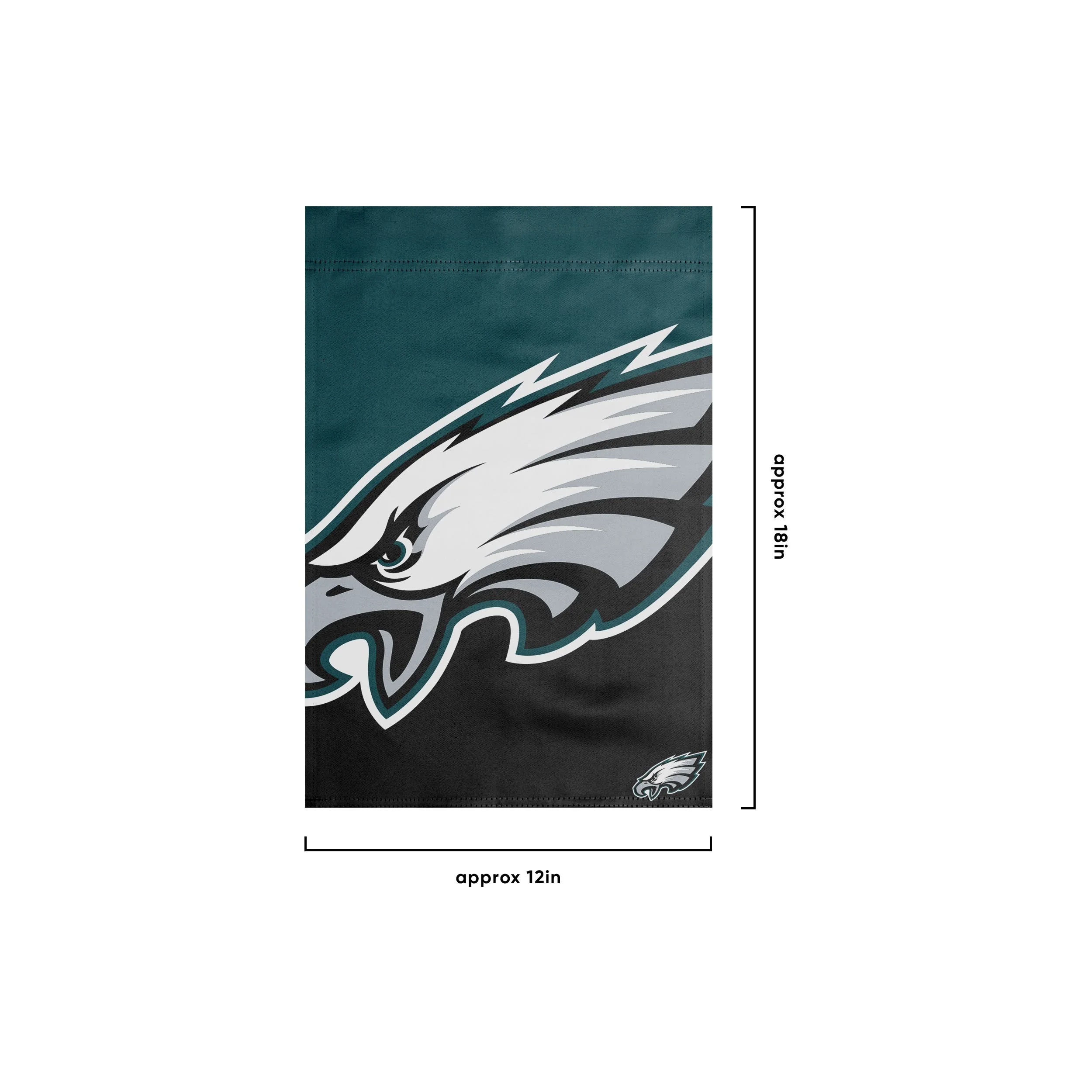Philadelphia Eagles NFL Colorblock Helmet Garden Flag - Image 3