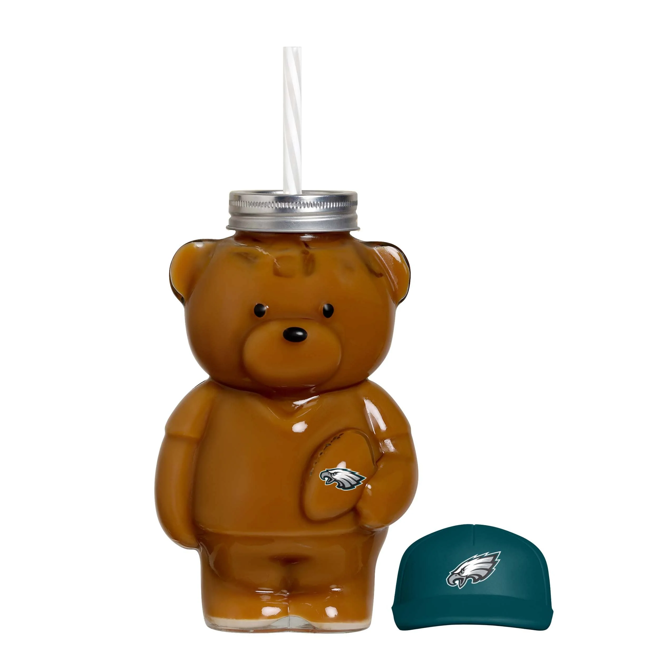Philadelphia Eagles NFL Glass Bear Tumbler (PREORDER - SHIPS LATE JUNE) - Image 3