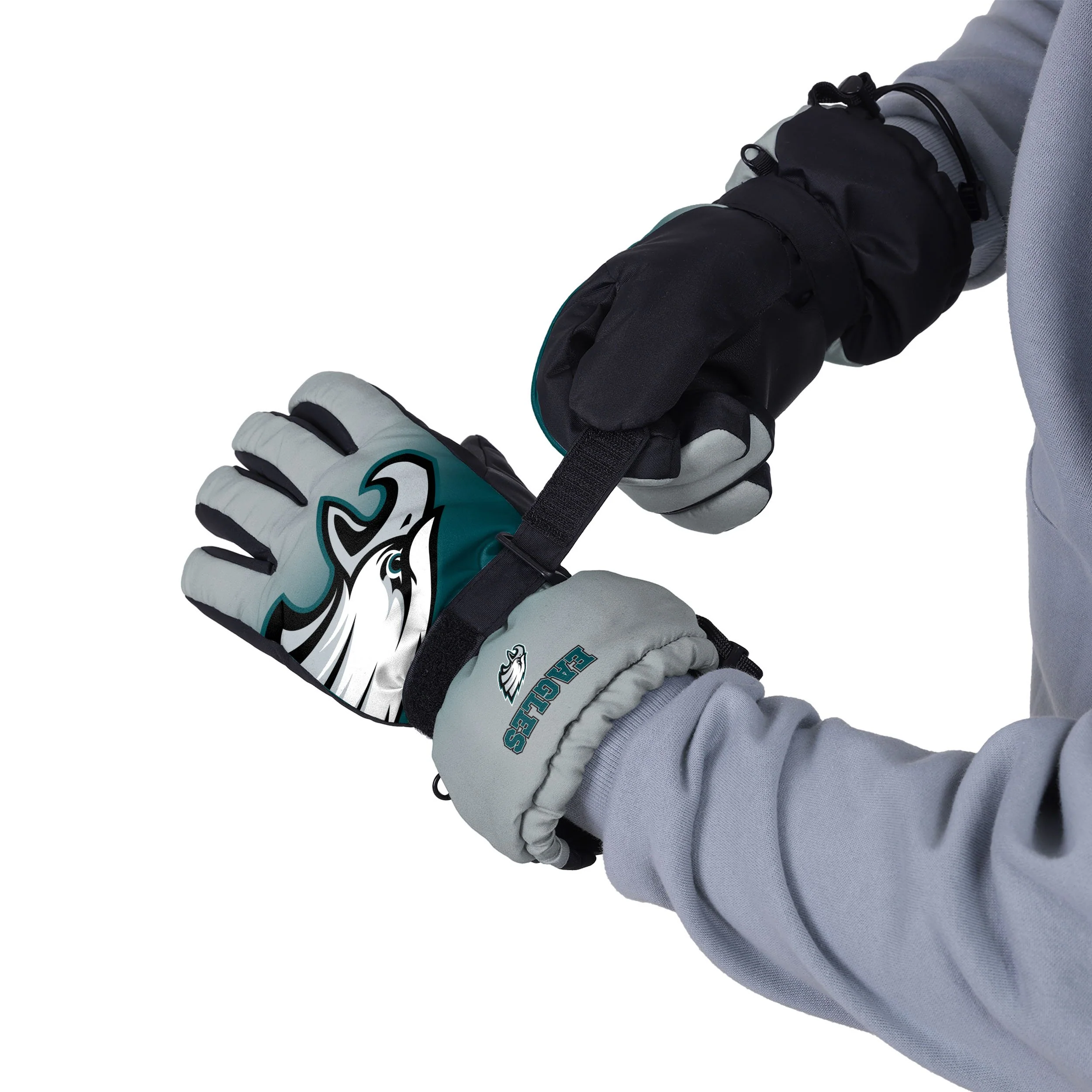 Philadelphia Eagles NFL Gradient Logo Insulated Gloves - Image 2