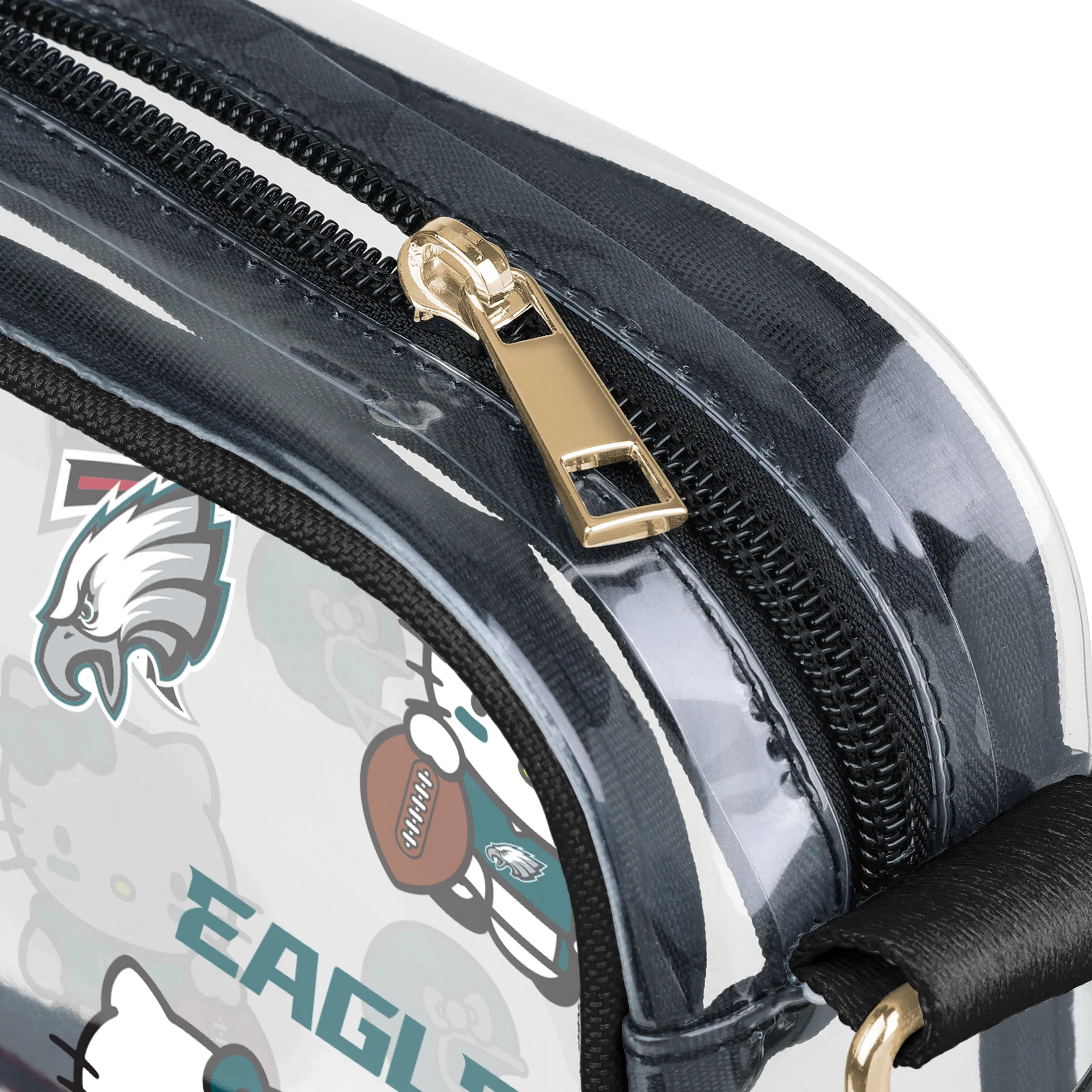 Philadelphia Eagles NFL Hello Kitty® Clear Crossbody Bag - (PREORDER - SHIPS MID JUNE) - Image 4