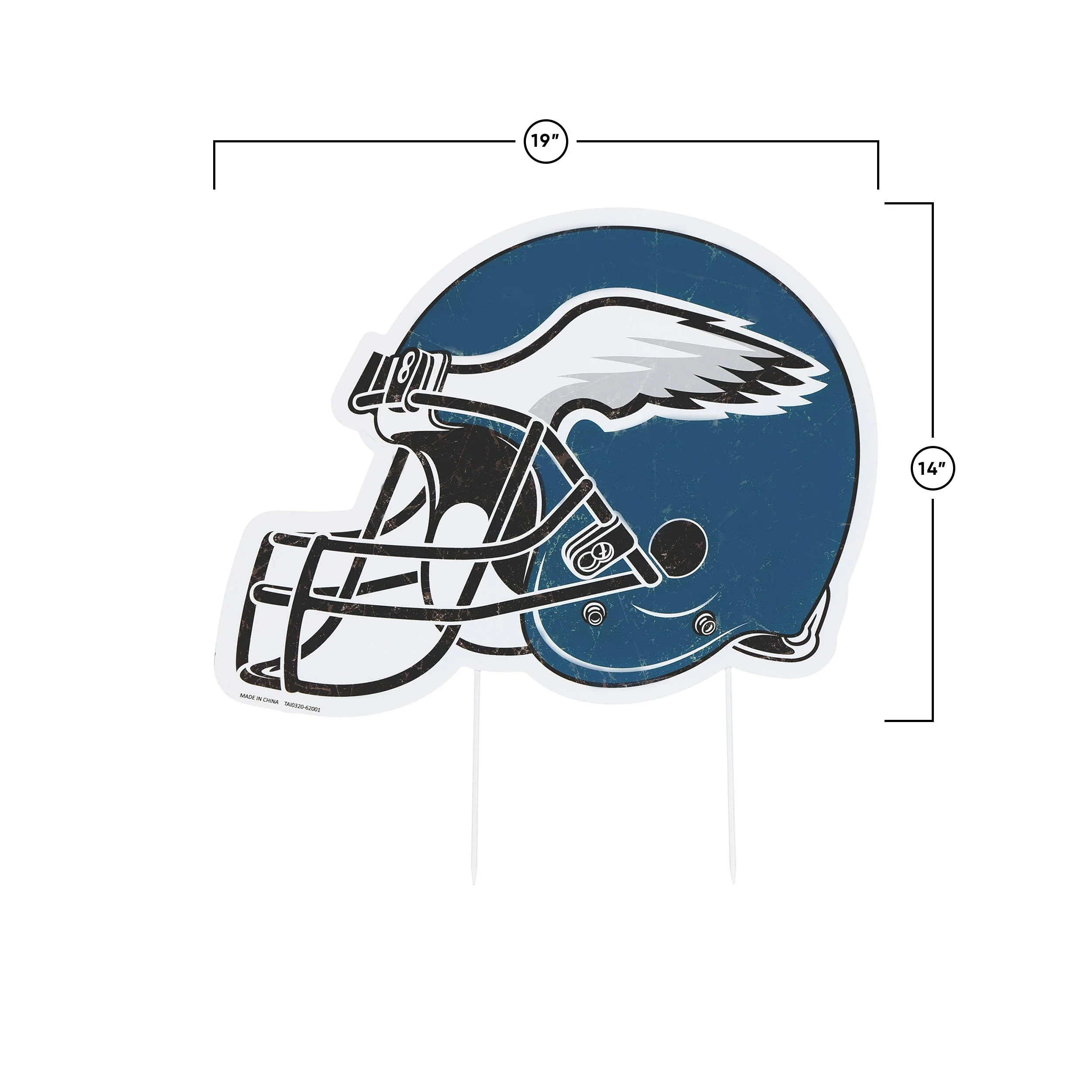 Philadelphia Eagles NFL Home Field Stake Helmet Sign - Image 3