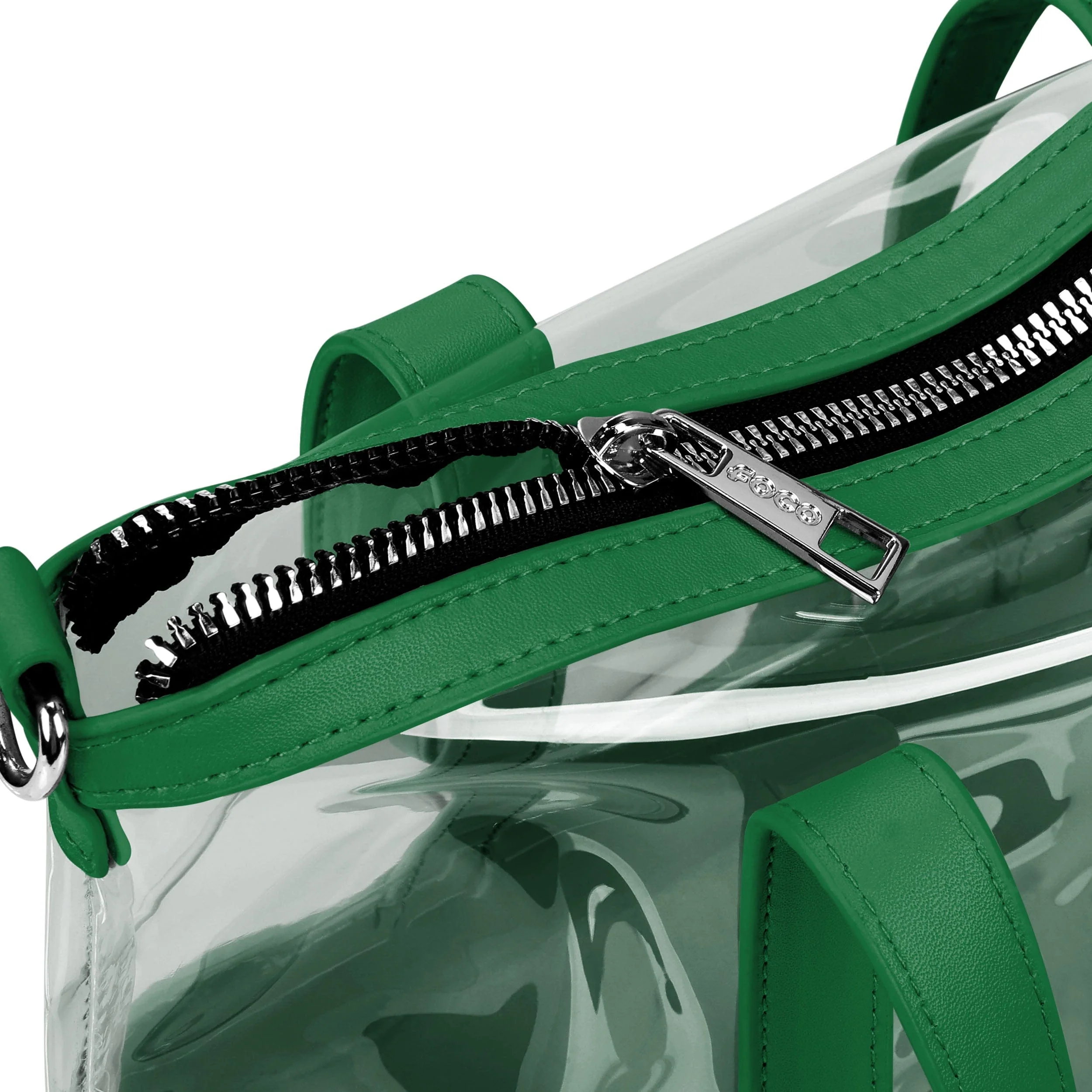 Philadelphia Eagles NFL Kelly Green Clear Crossbody Mini Tote Bag - Image 3