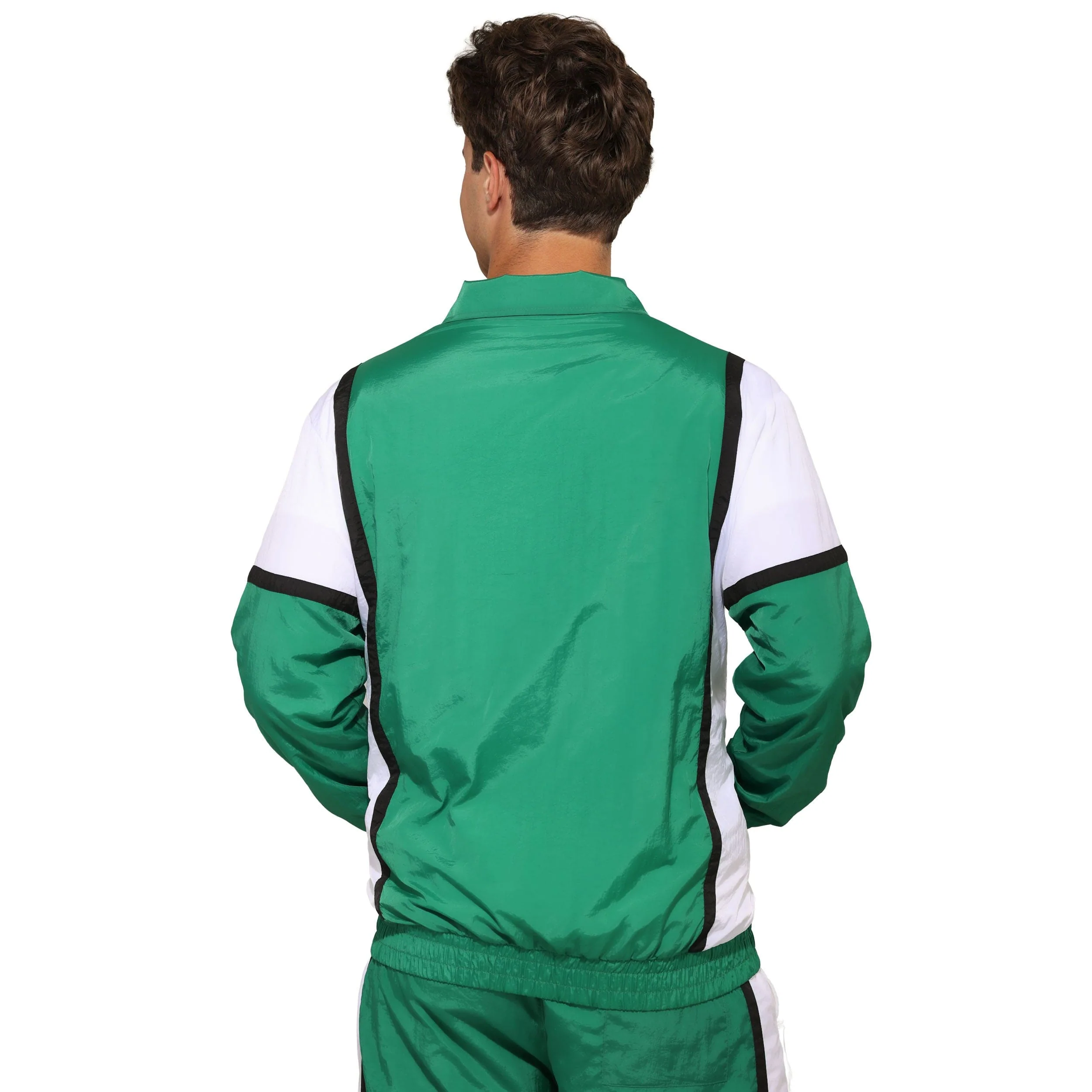 Philadelphia Eagles NFL Kelly Green Nylon Crinkle Gameday Jacket - Image 2