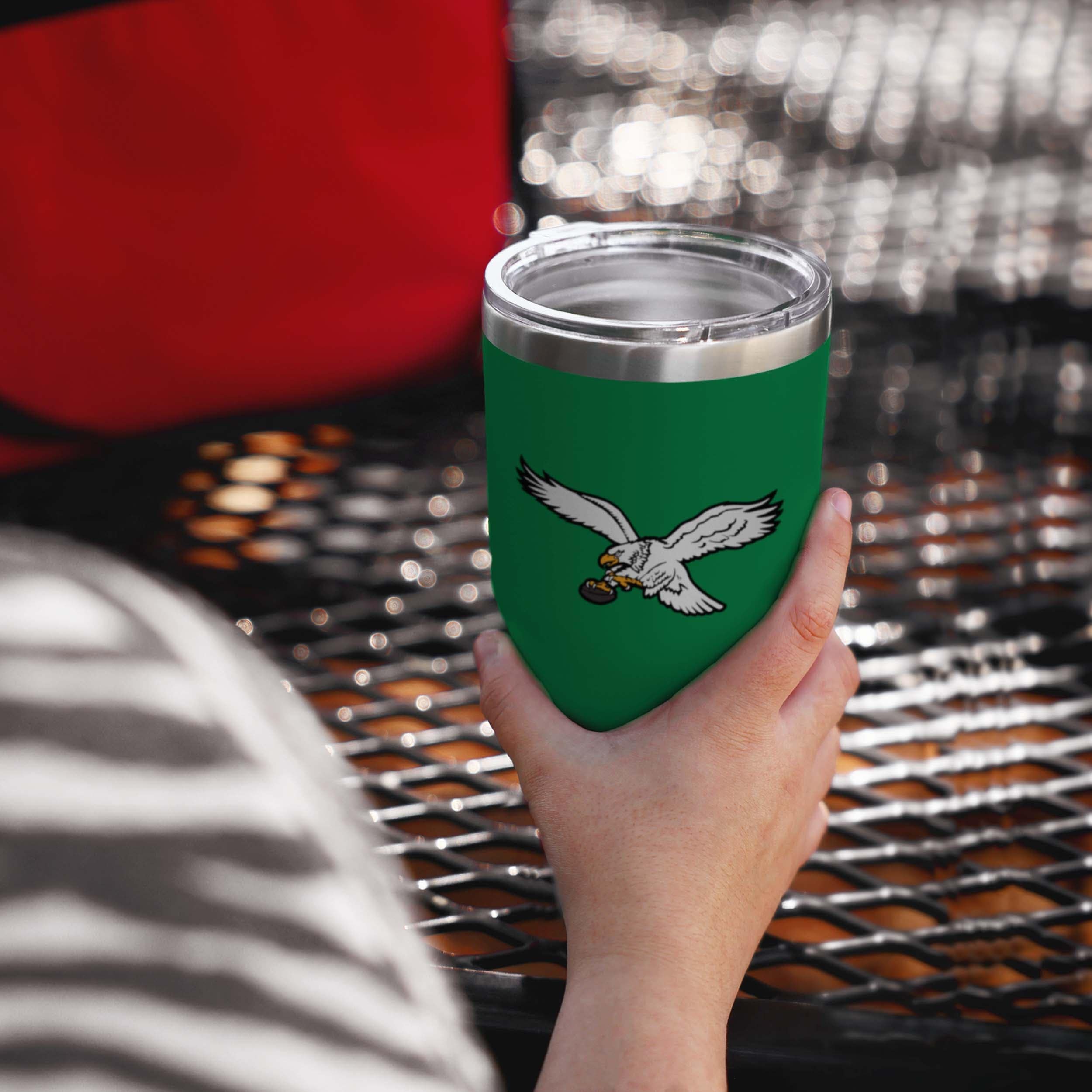 Philadelphia Eagles NFL Kelly Green Team Logo 30 oz Tumbler - Image 2