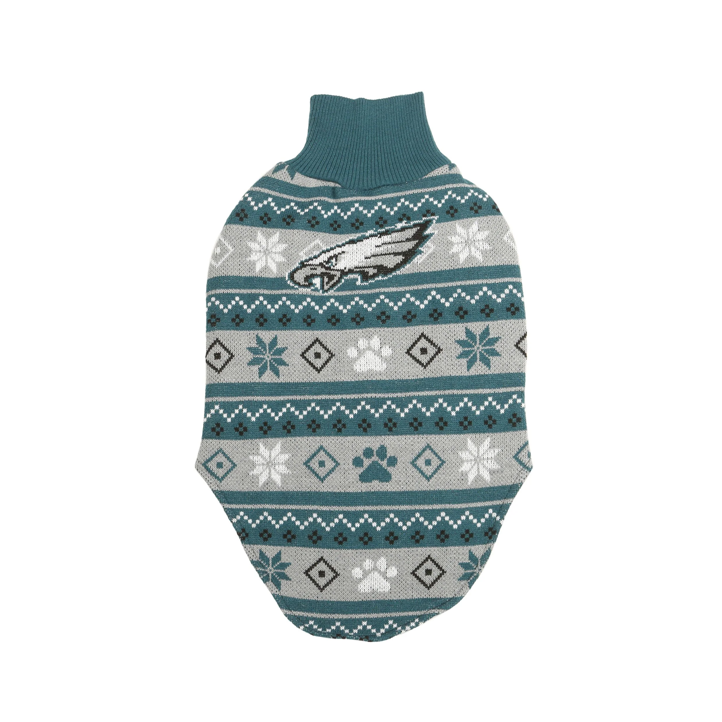 Philadelphia Eagles NFL Knitted Holiday Dog Sweater - Image 2
