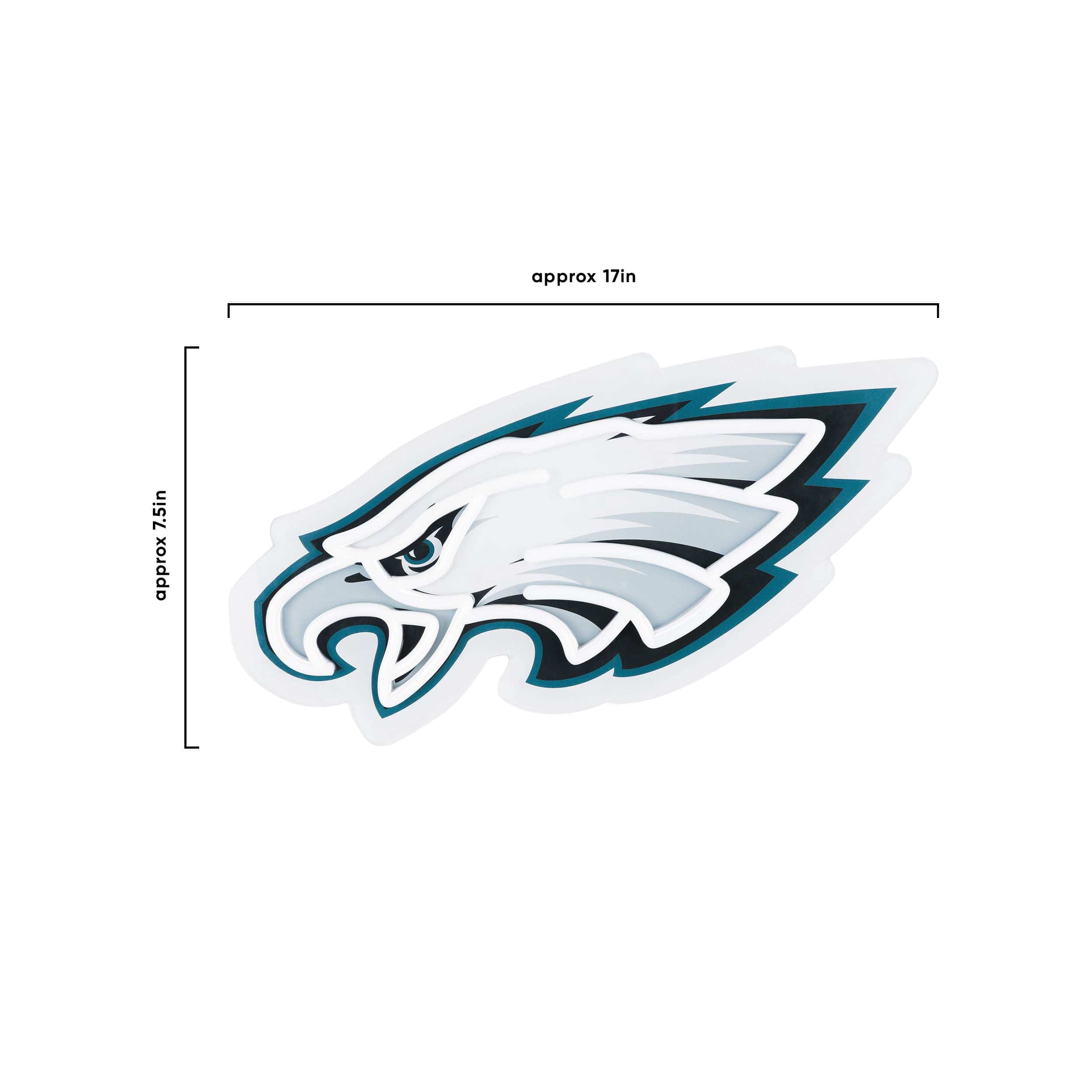Philadelphia Eagles NFL LED Neon Light Up Team Logo Sign - Image 5