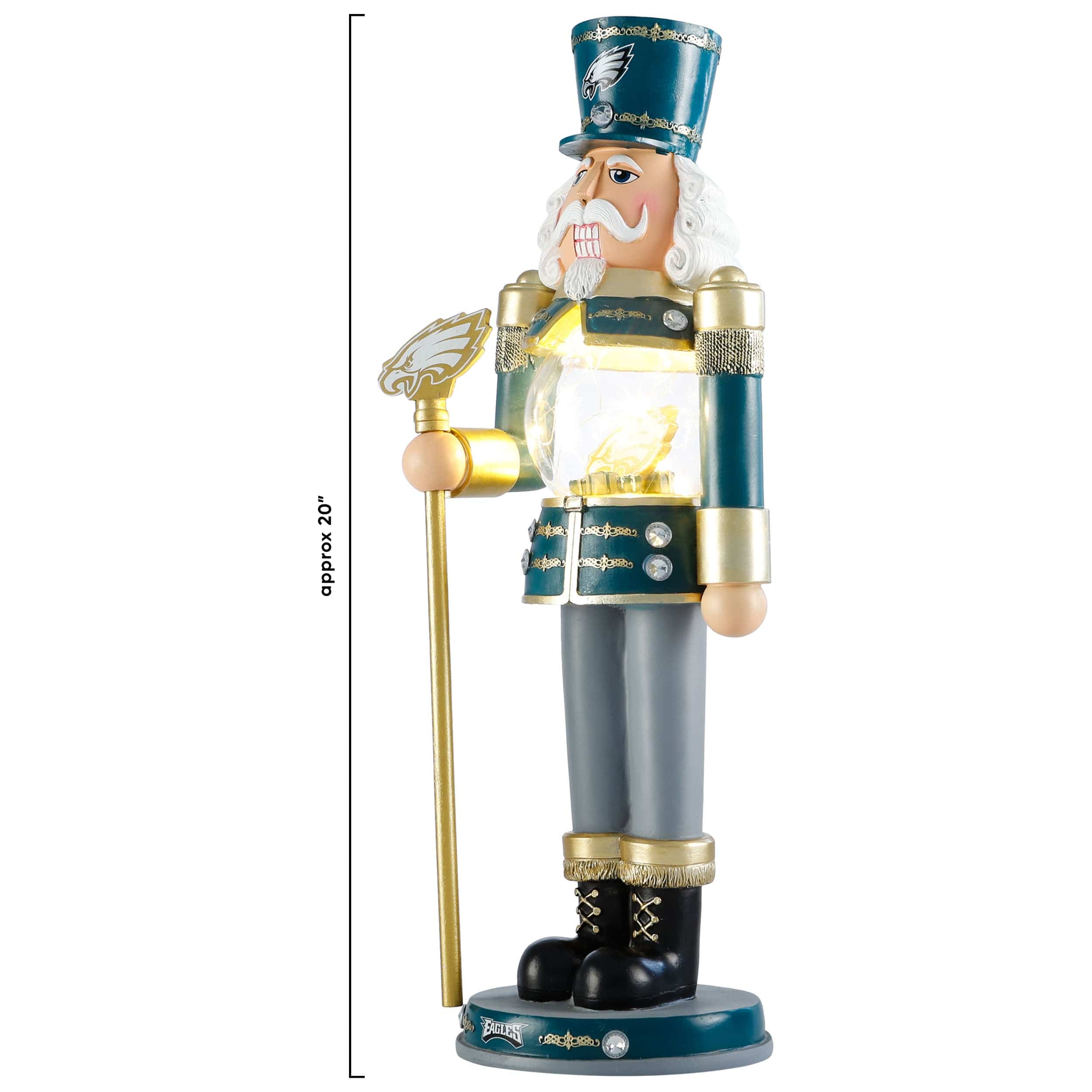 Philadelphia Eagles NFL Light Up Nutcracker - Image 3