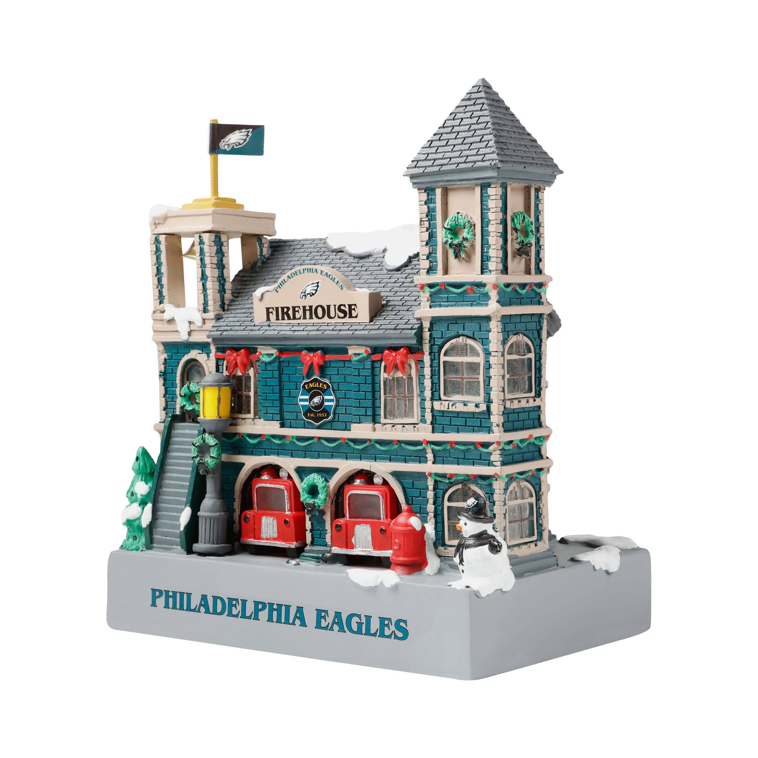 Philadelphia Eagles NFL Light Up Resin Team Firehouse - Image 4