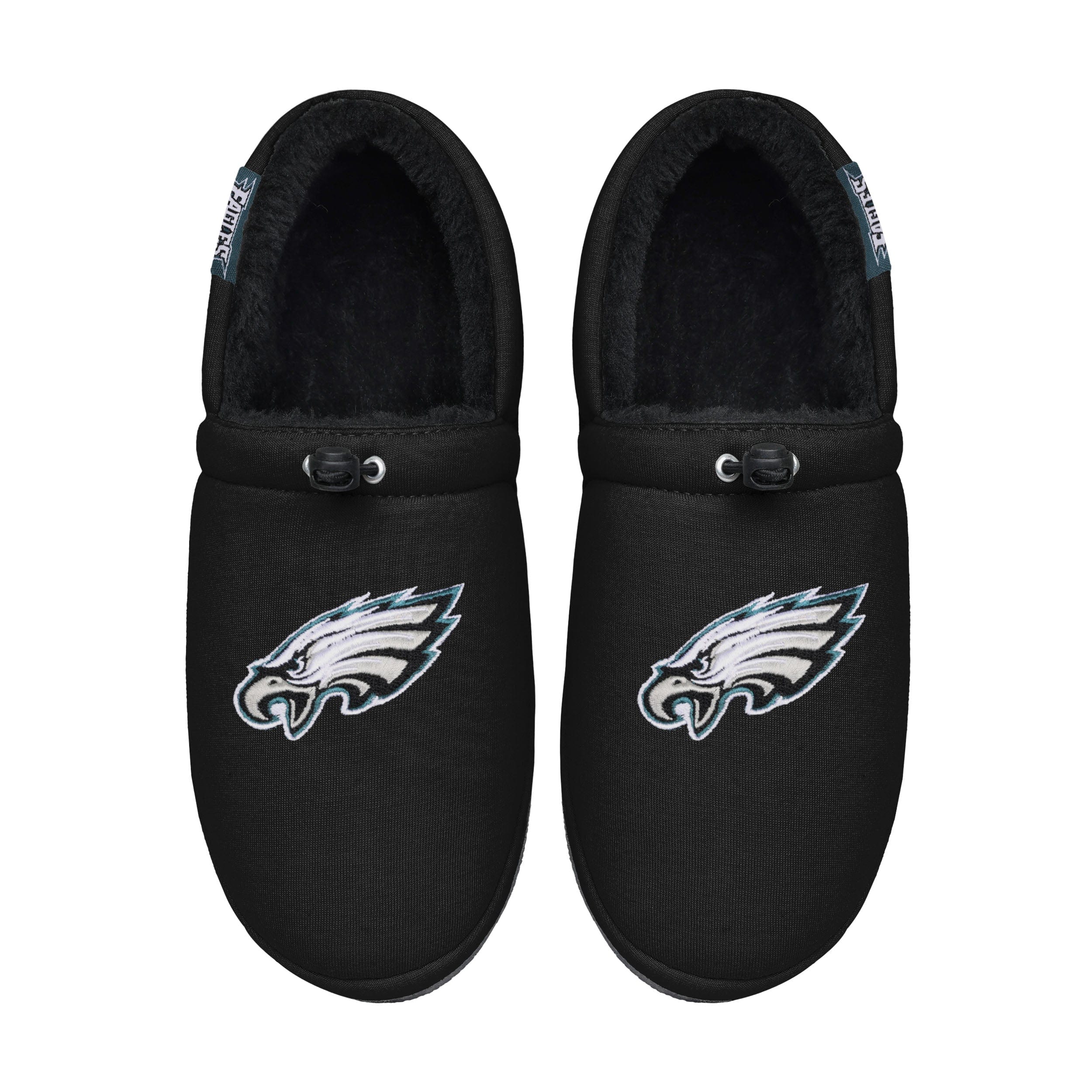 Philadelphia Eagles NFL Mens Big Logo Athletic Moccasin Slippers - Image 4