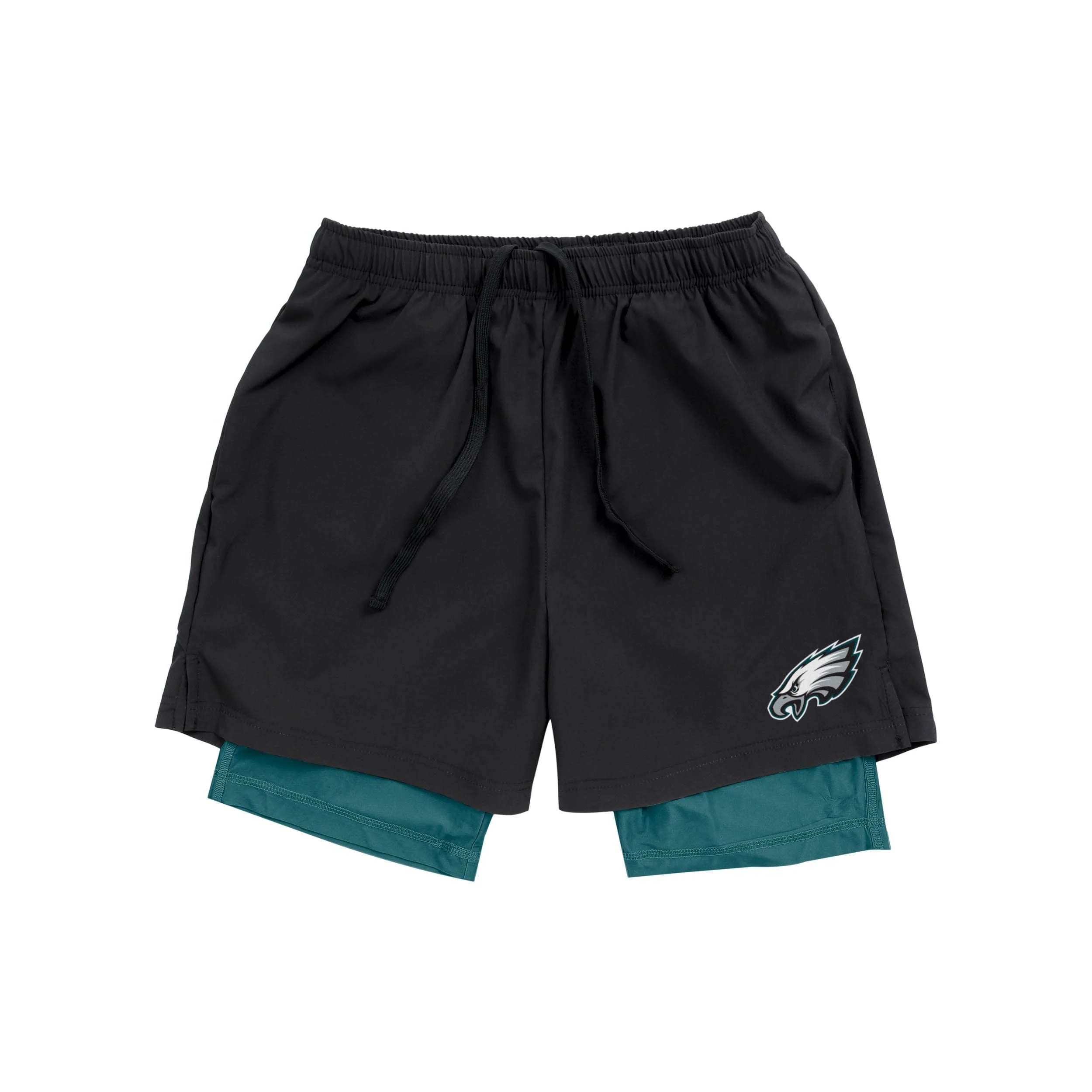 Philadelphia Eagles NFL Mens Black Team Color Lining Shorts - Image 4
