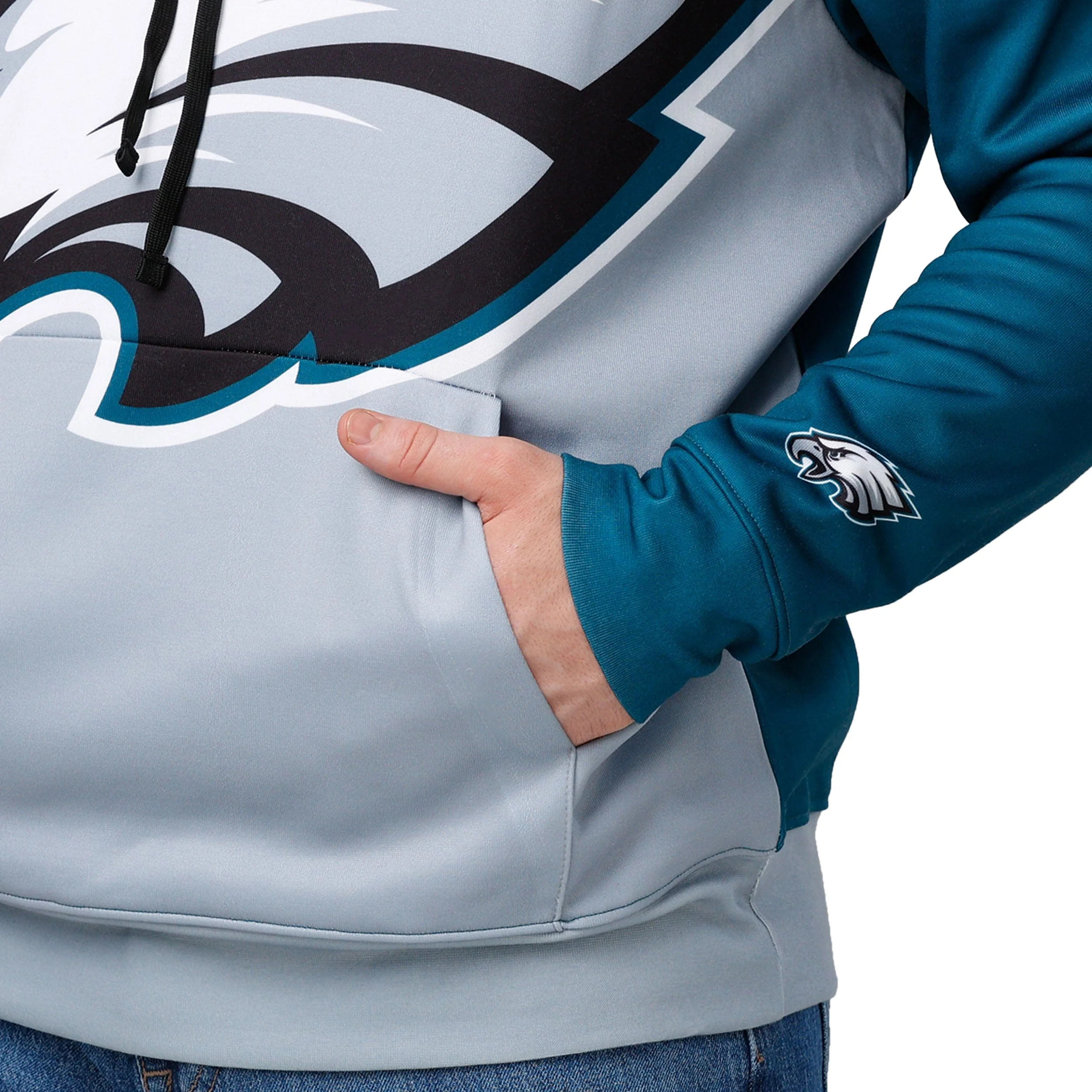 Philadelphia Eagles NFL Mens Bold Logo Hoodie - Image 3