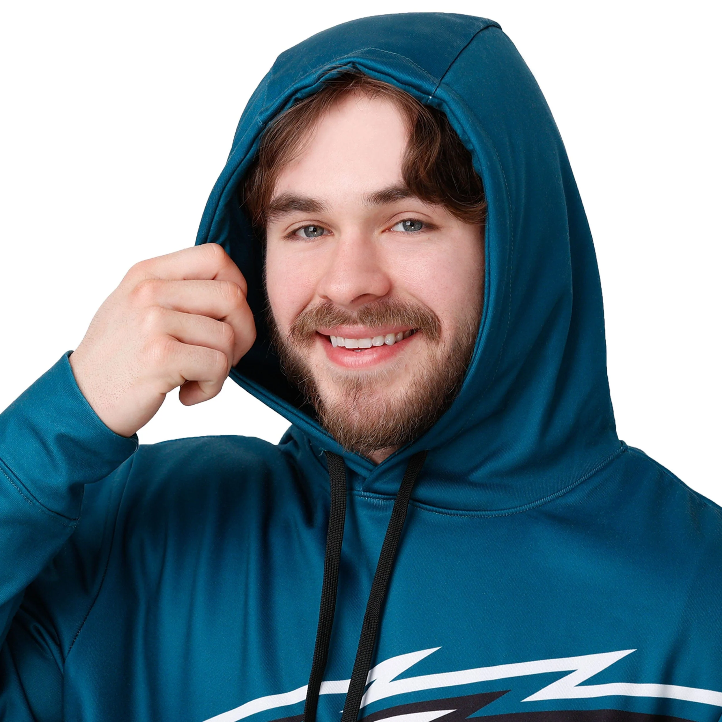 Philadelphia Eagles NFL Mens Bold Logo Hoodie - Image 4