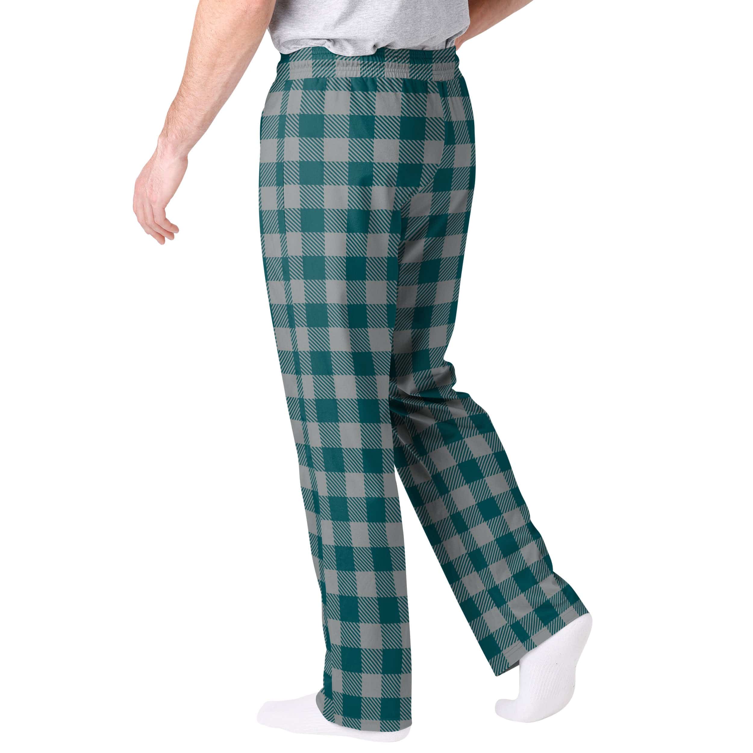 Philadelphia Eagles NFL Mens Buffalo Check Lounge Pants - Image 2