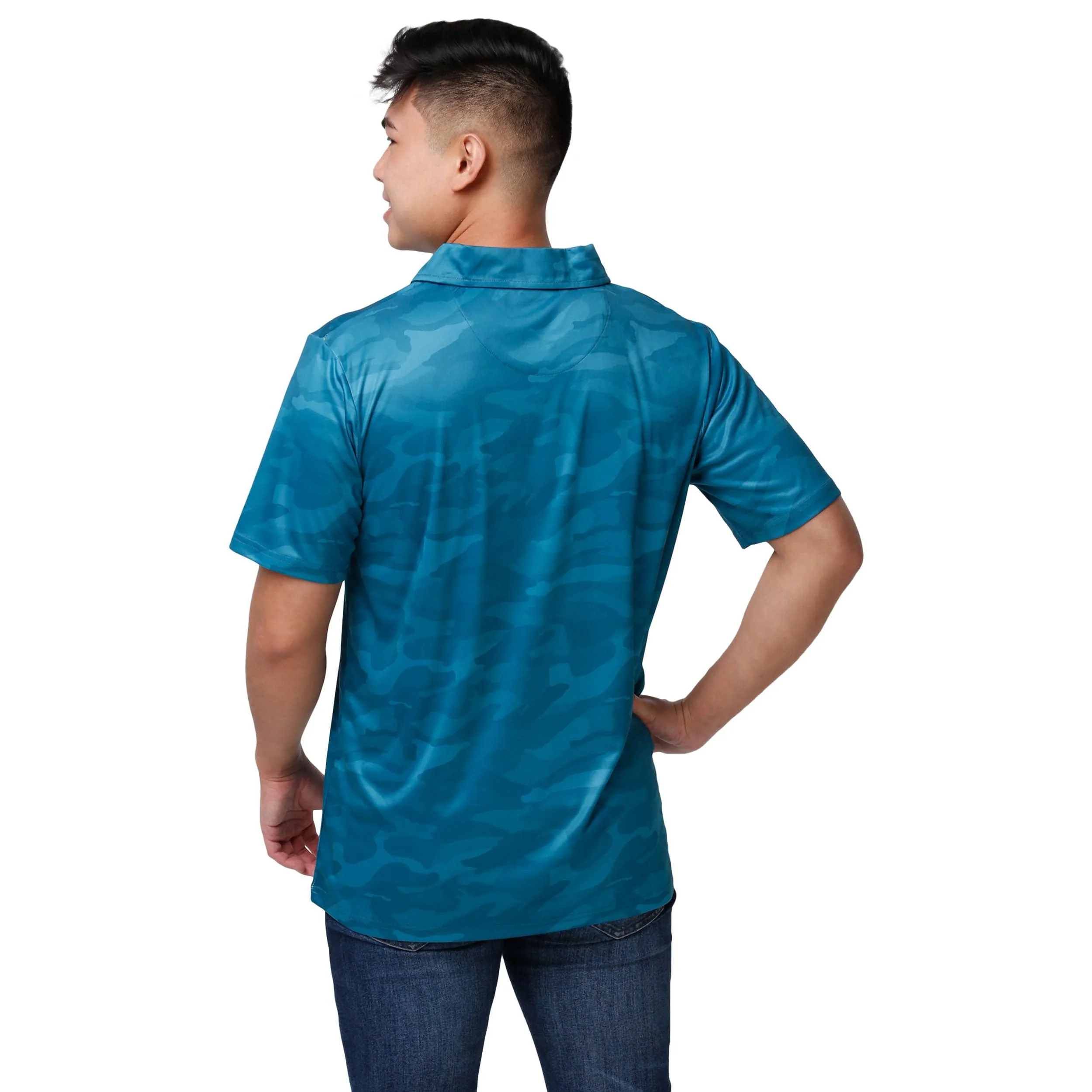 Philadelphia Eagles NFL Mens Color Camo Polyester Polo - Image 3