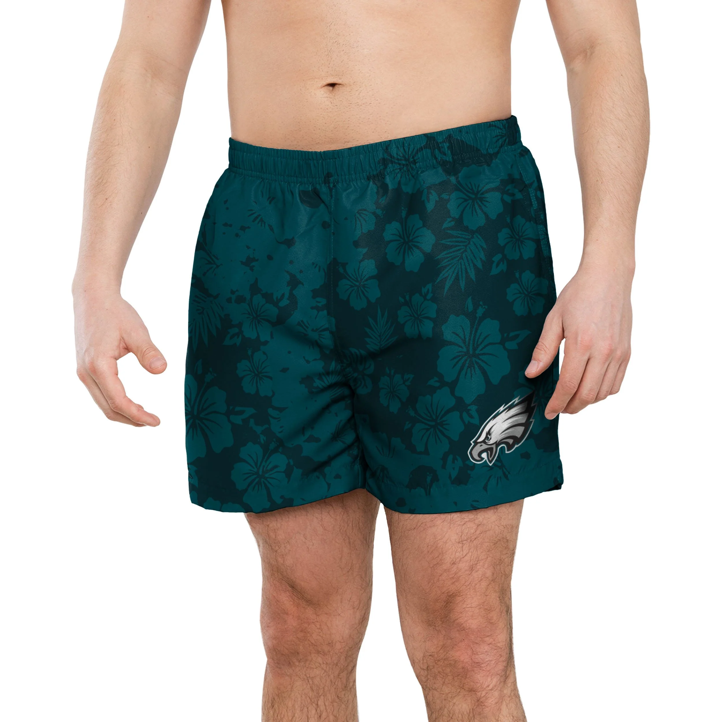 Philadelphia Eagles NFL Mens Color Change-Up Swimming Trunks - Image 2