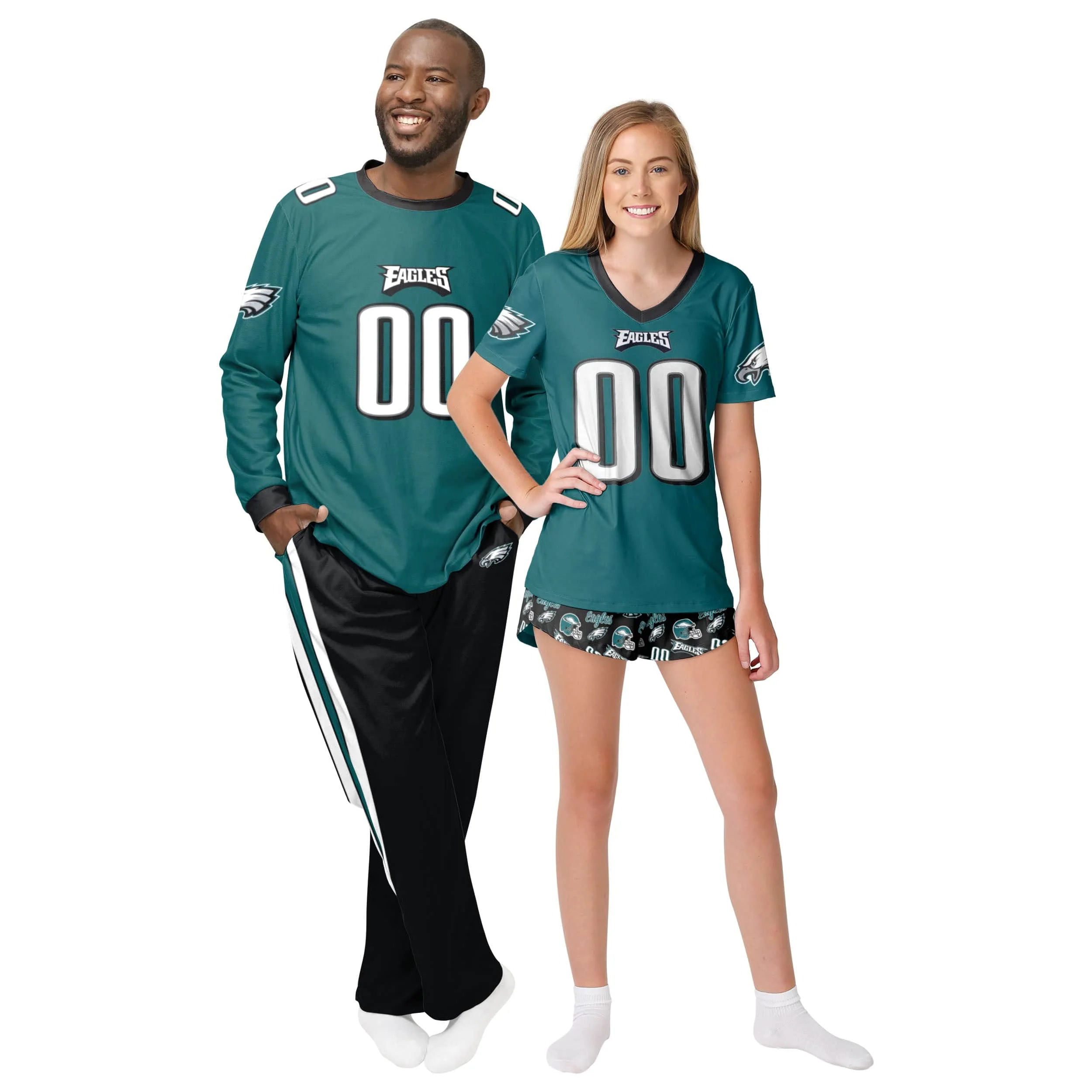 Philadelphia Eagles NFL Mens Gameday Ready Pajama Set - Image 3