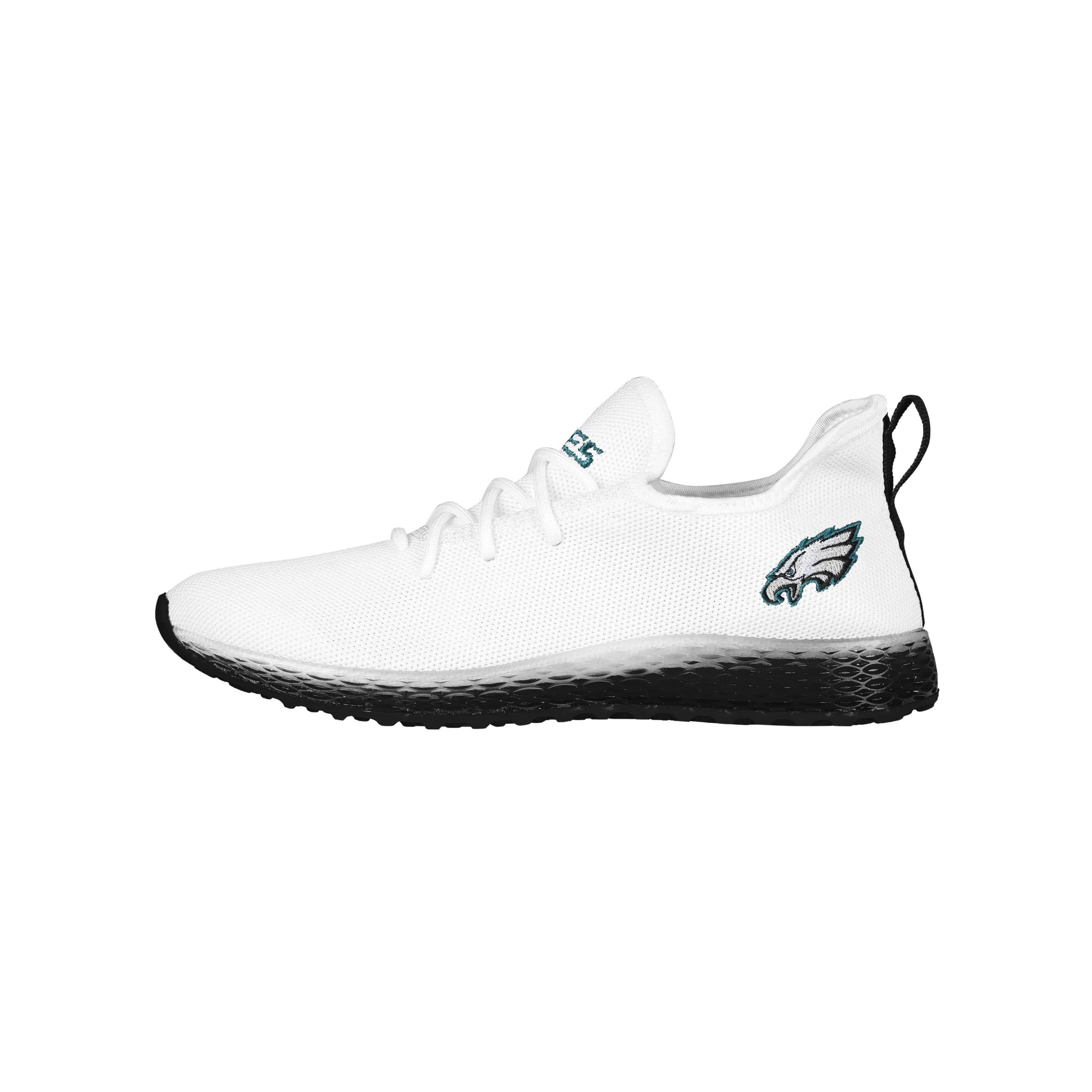 Philadelphia Eagles NFL Mens Gradient Midsole White Sneakers
