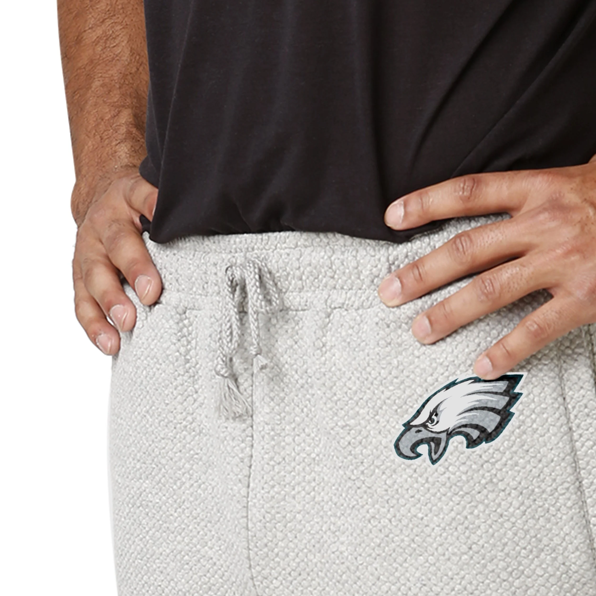 Philadelphia Eagles NFL Mens Gray Woven Joggers - Image 4