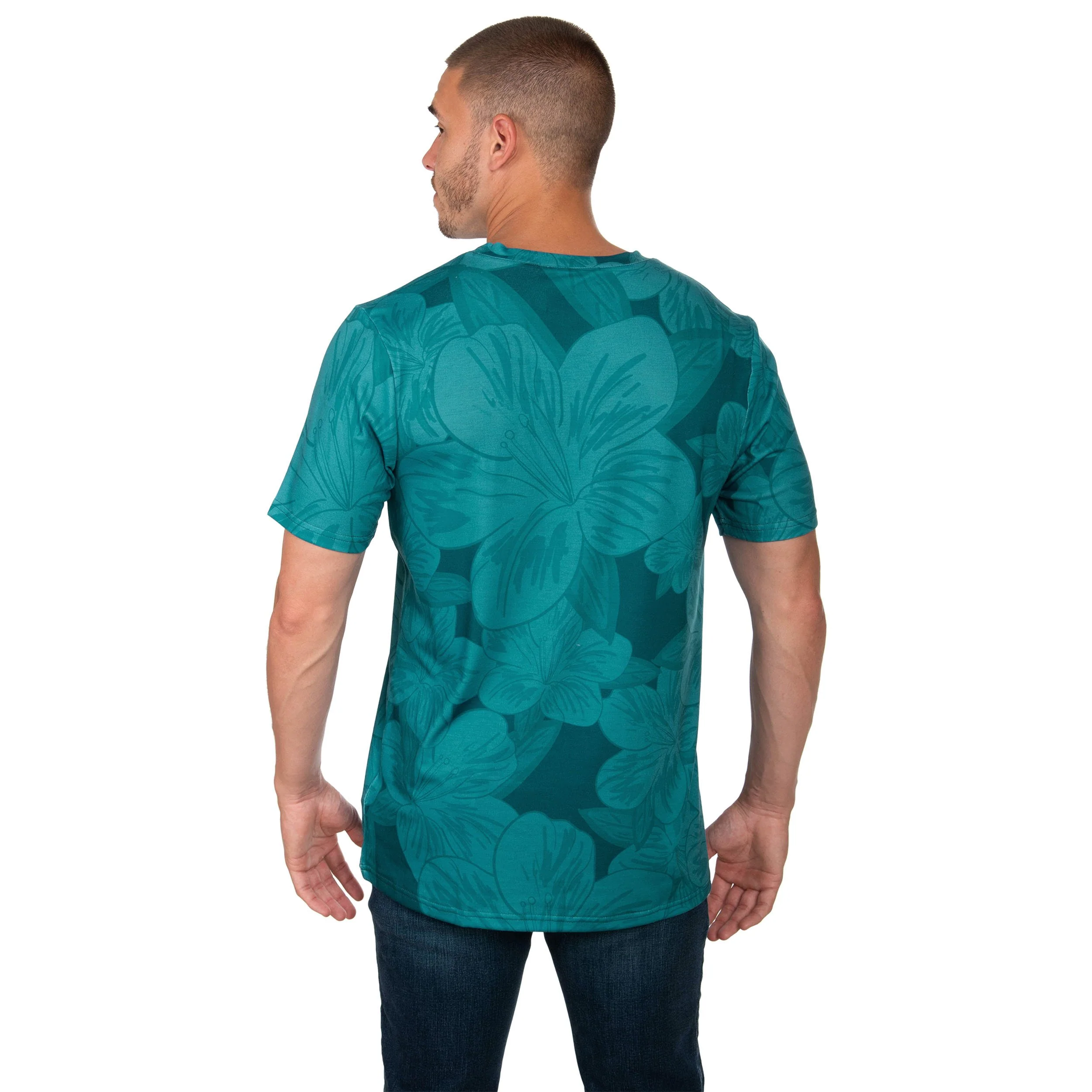 Philadelphia Eagles NFL Mens Hibiscus T-Shirt - Image 2