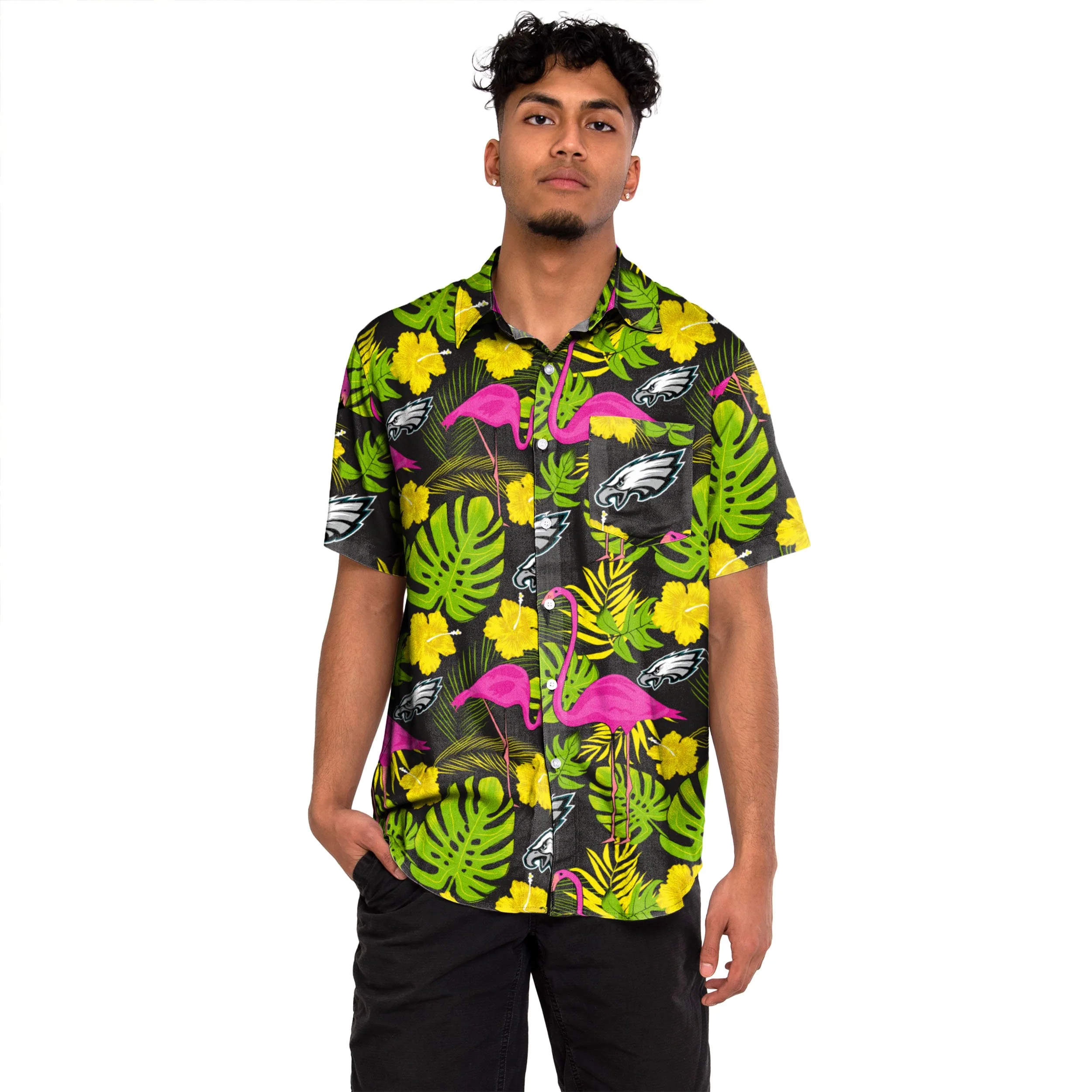 Philadelphia Eagles NFL Mens Highlights Button Up Shirt - Image 2