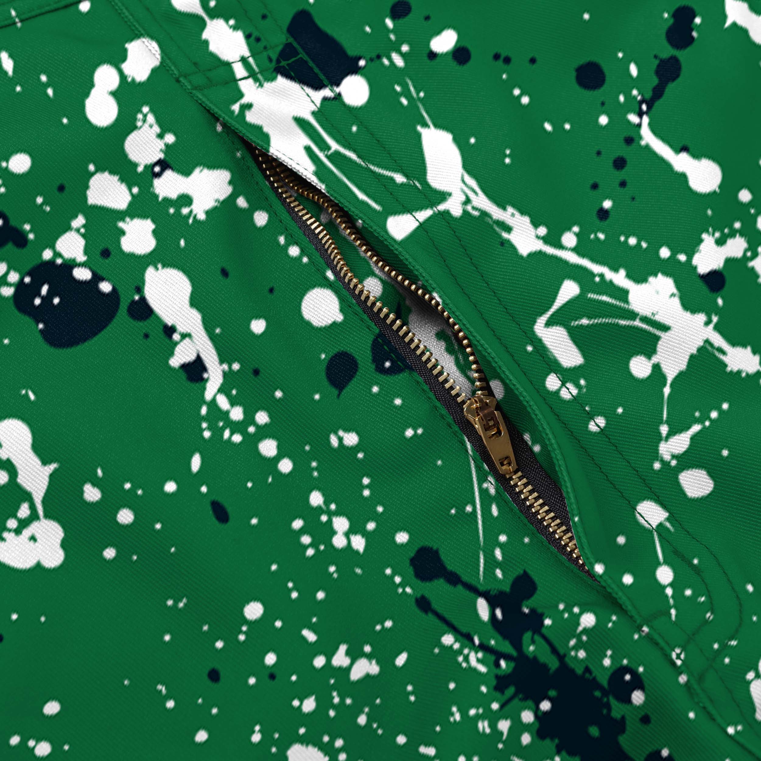 Philadelphia Eagles NFL Mens Kelly Green Paint Splatter Bib Overalls - Image 6