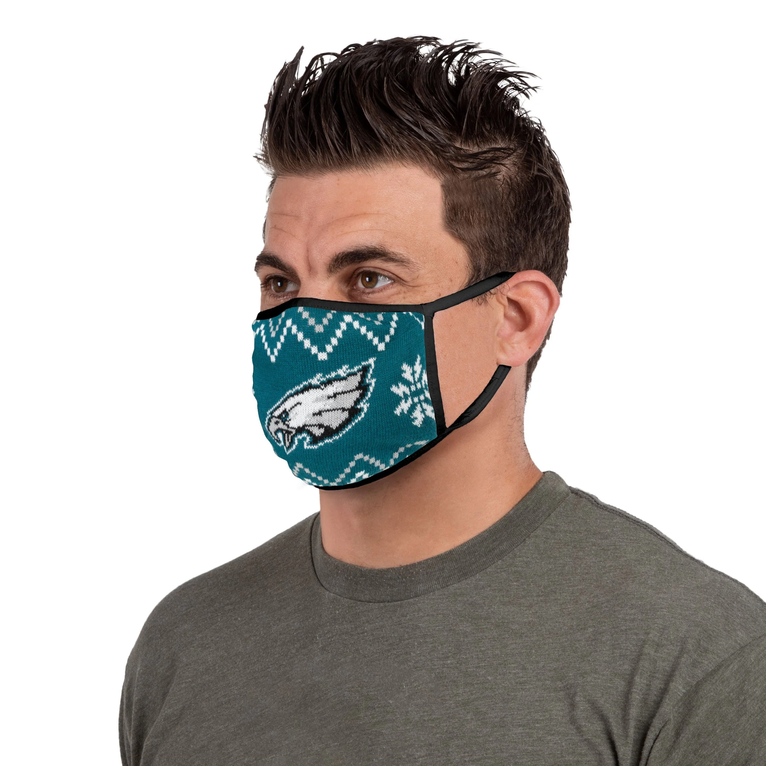 Philadelphia Eagles NFL Mens Knit 2 Pack Face Cover - Image 3