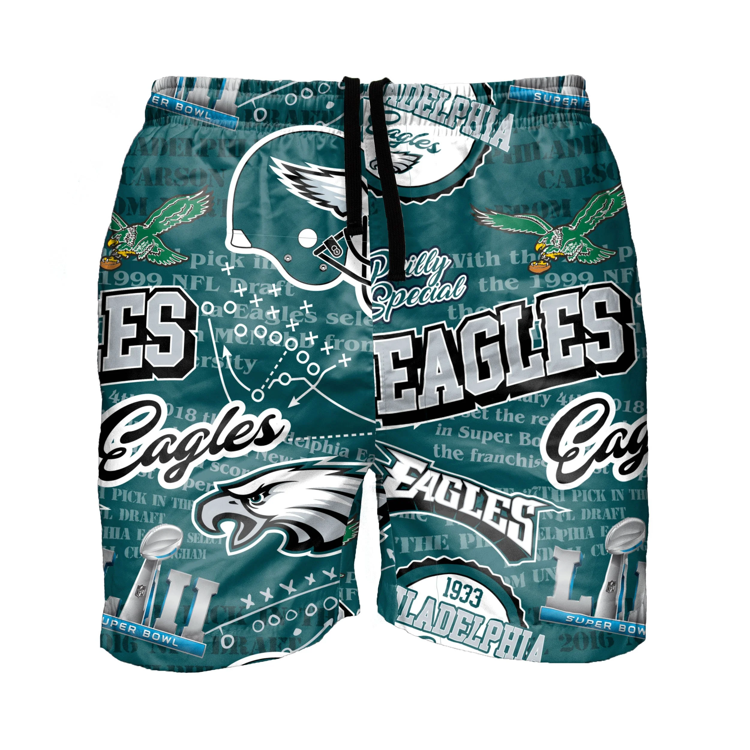 Philadelphia Eagles NFL Mens Logo Rush Swimming Trunks
